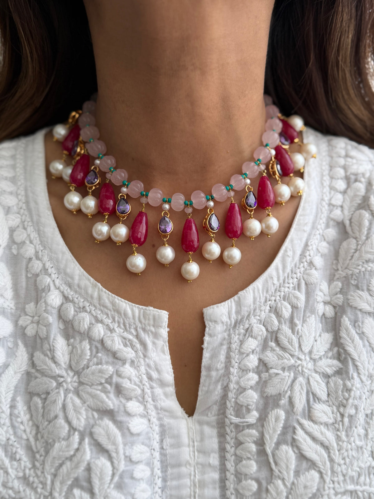 Gold plated Ruby Choker