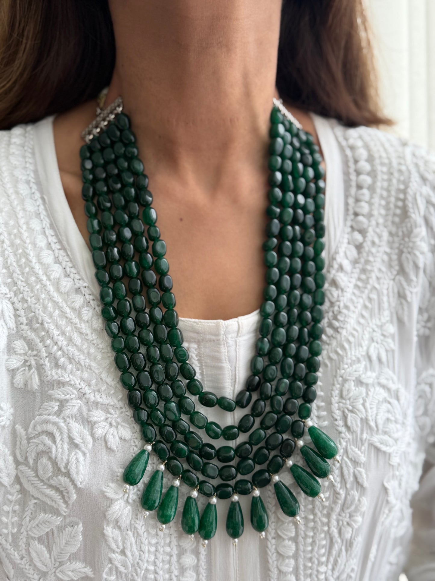 Emerald Drop Mala