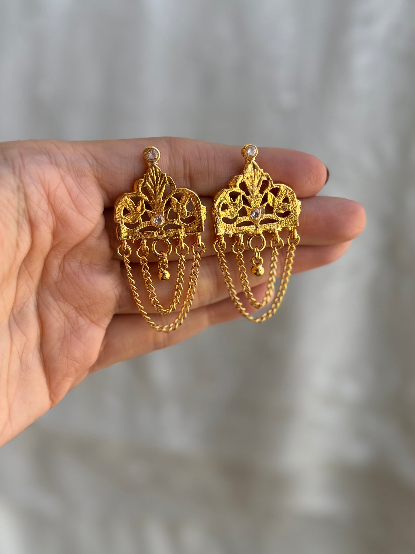 Gold Plated Mehrab Earrings