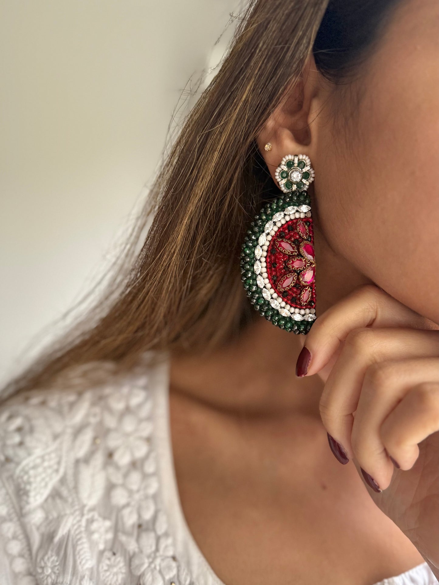 Handmade Zardoozi Earrings