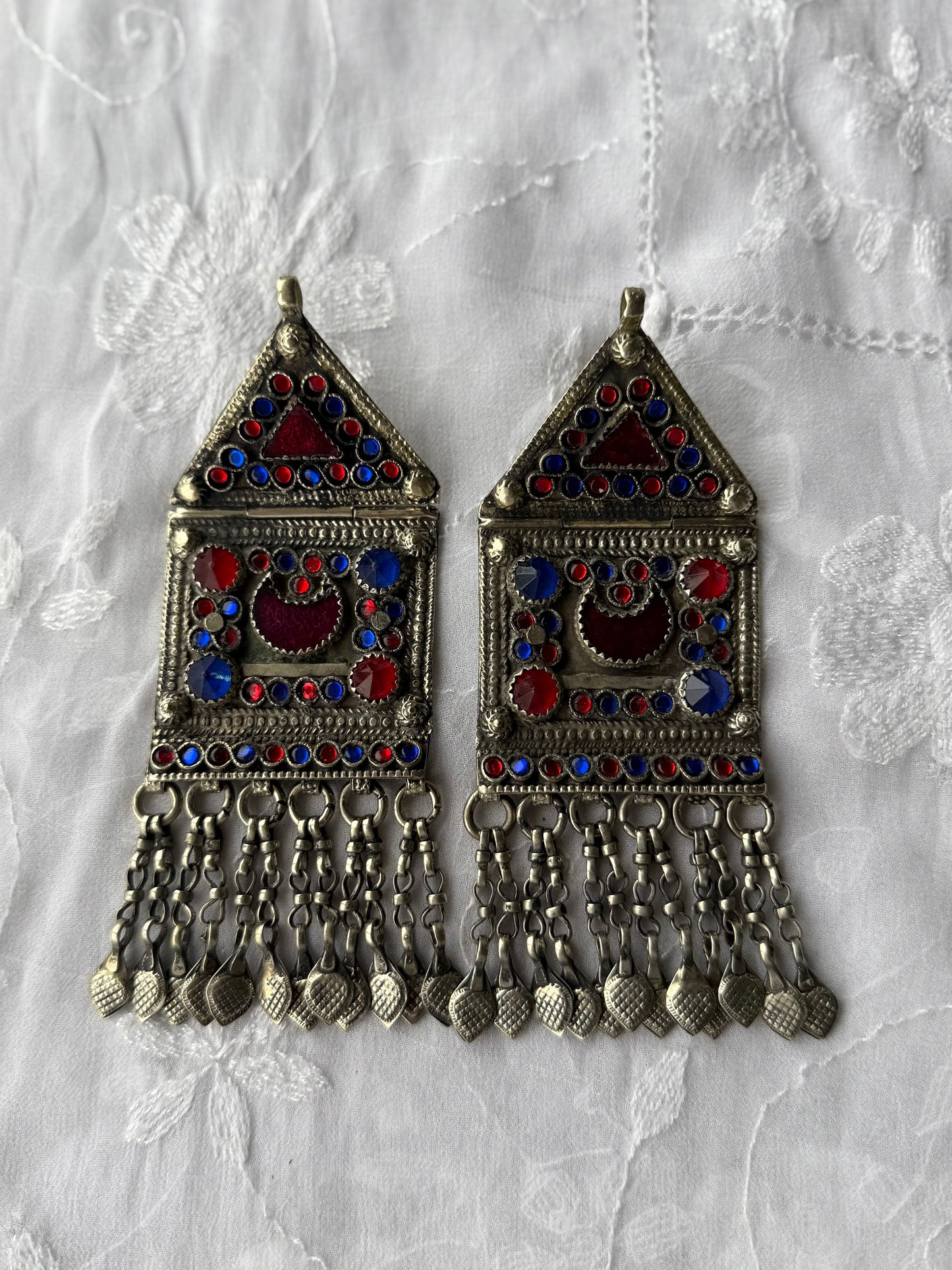 Vintage Afghan Oversize Earrings