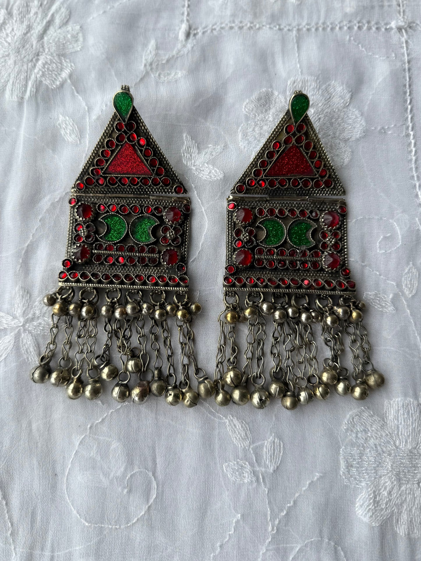Vintage Afghan Oversize Earrings