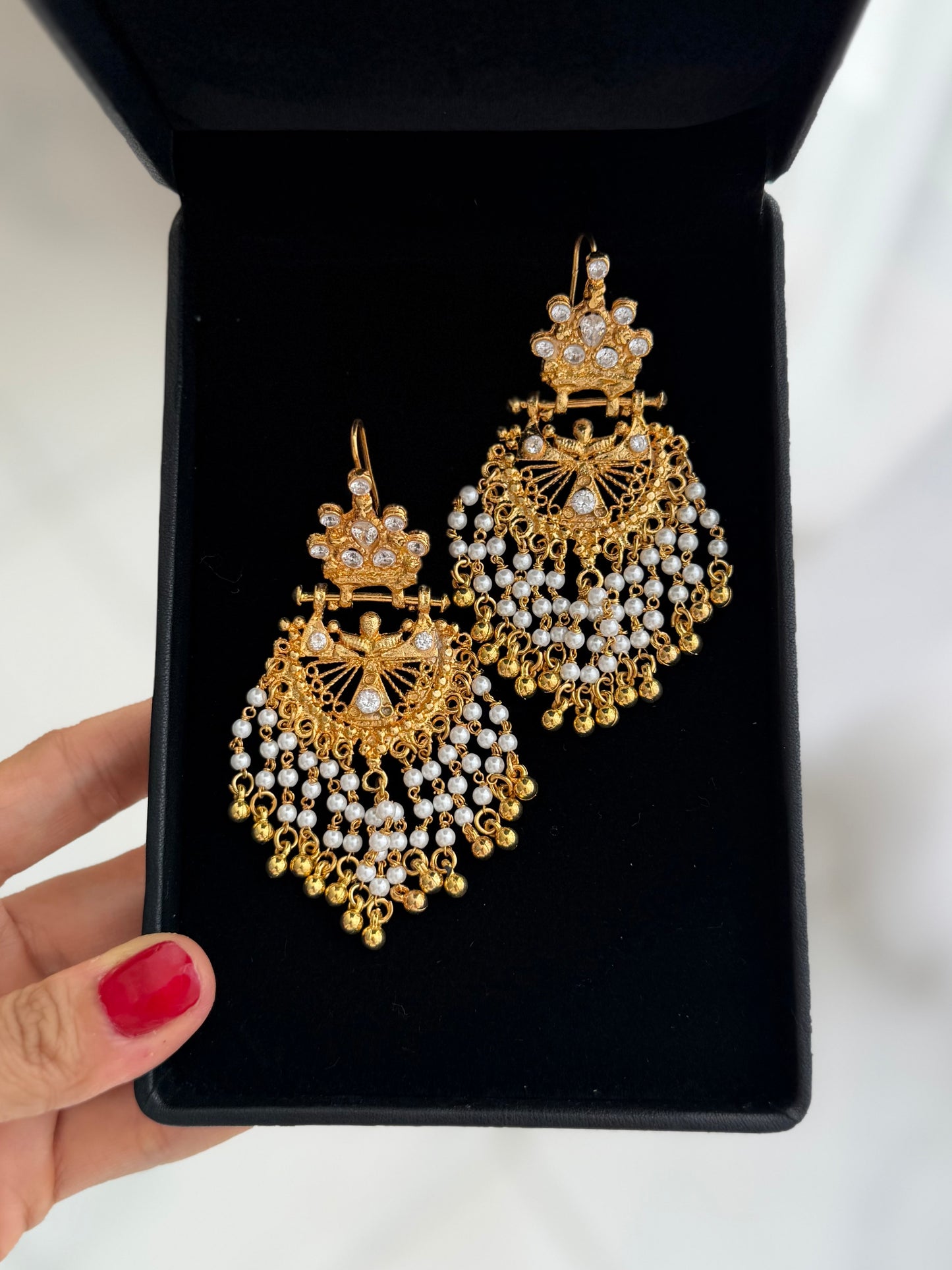 Gold Plated Nazrana Earrings