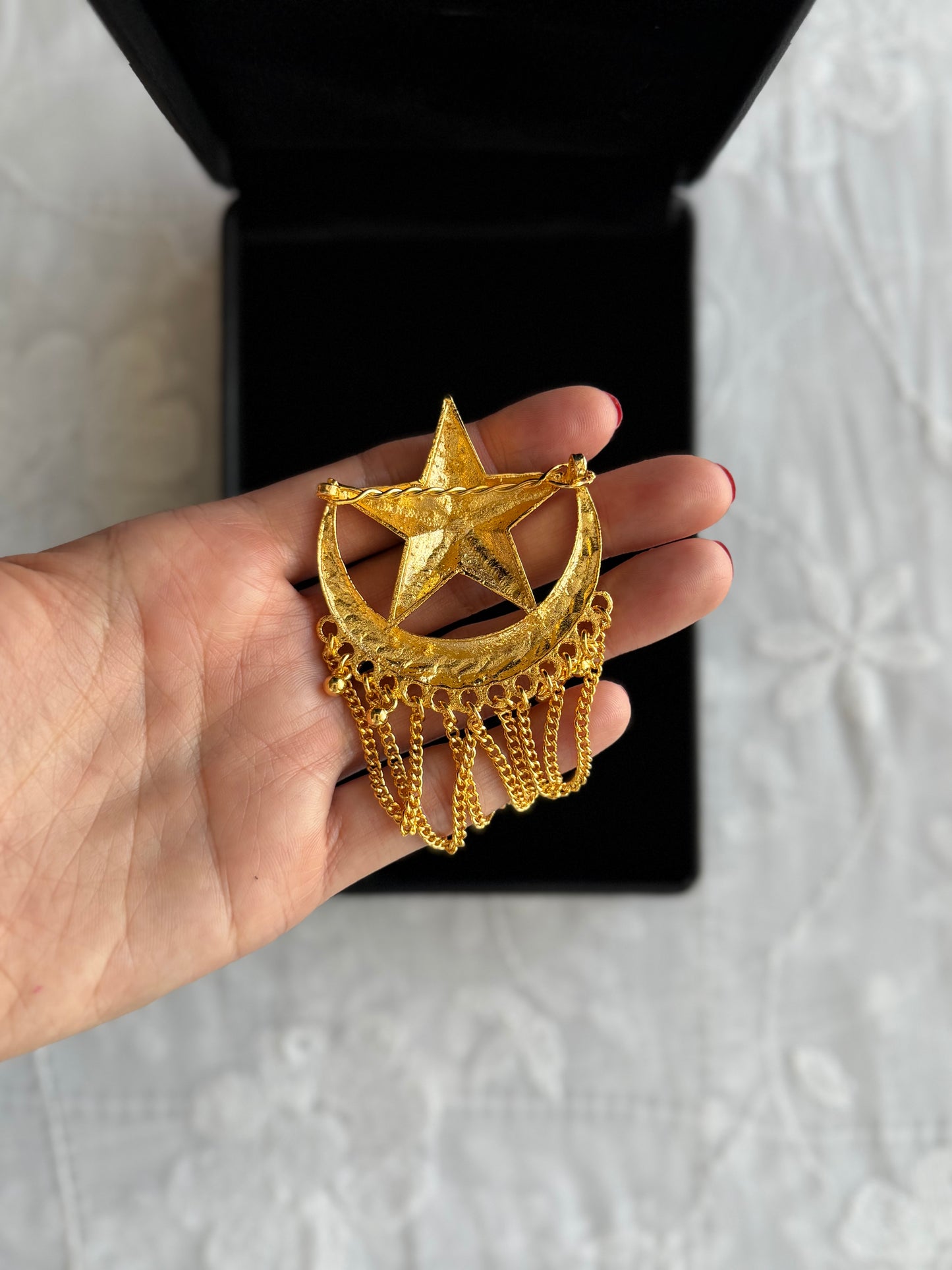 Gold Plated Chandtara Hairclip (SINGLE PIECE)