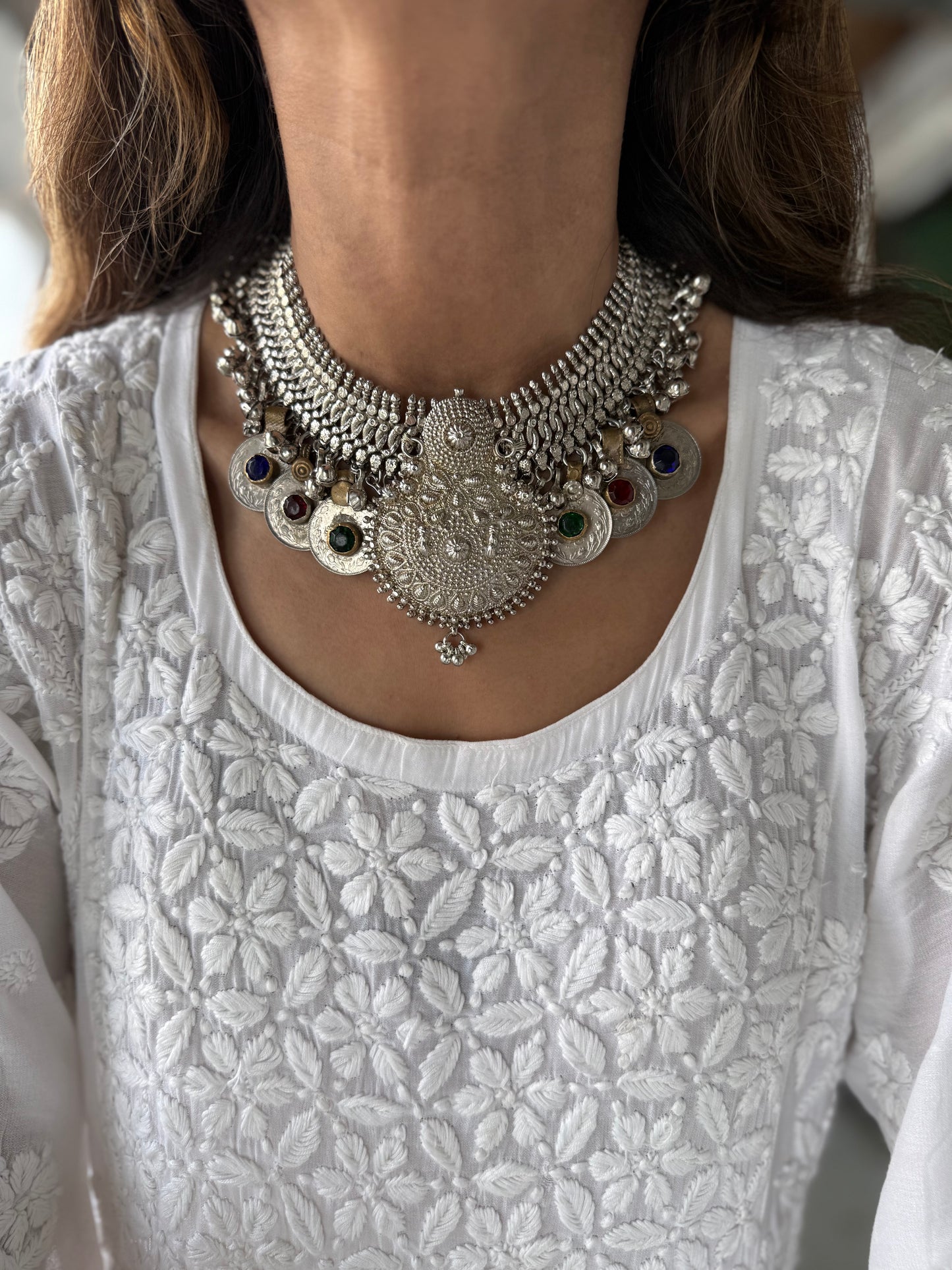 Silver plated Hybrid Choker