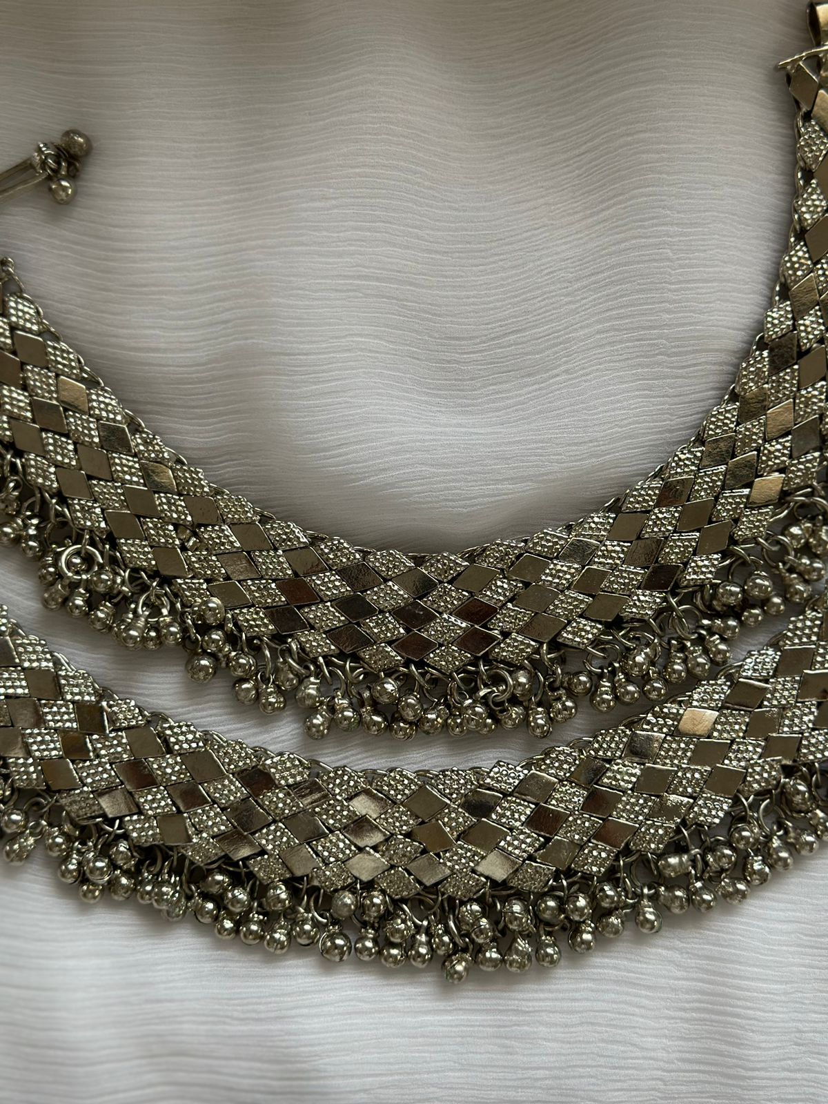 Silver Plated Anklets (PAIR)