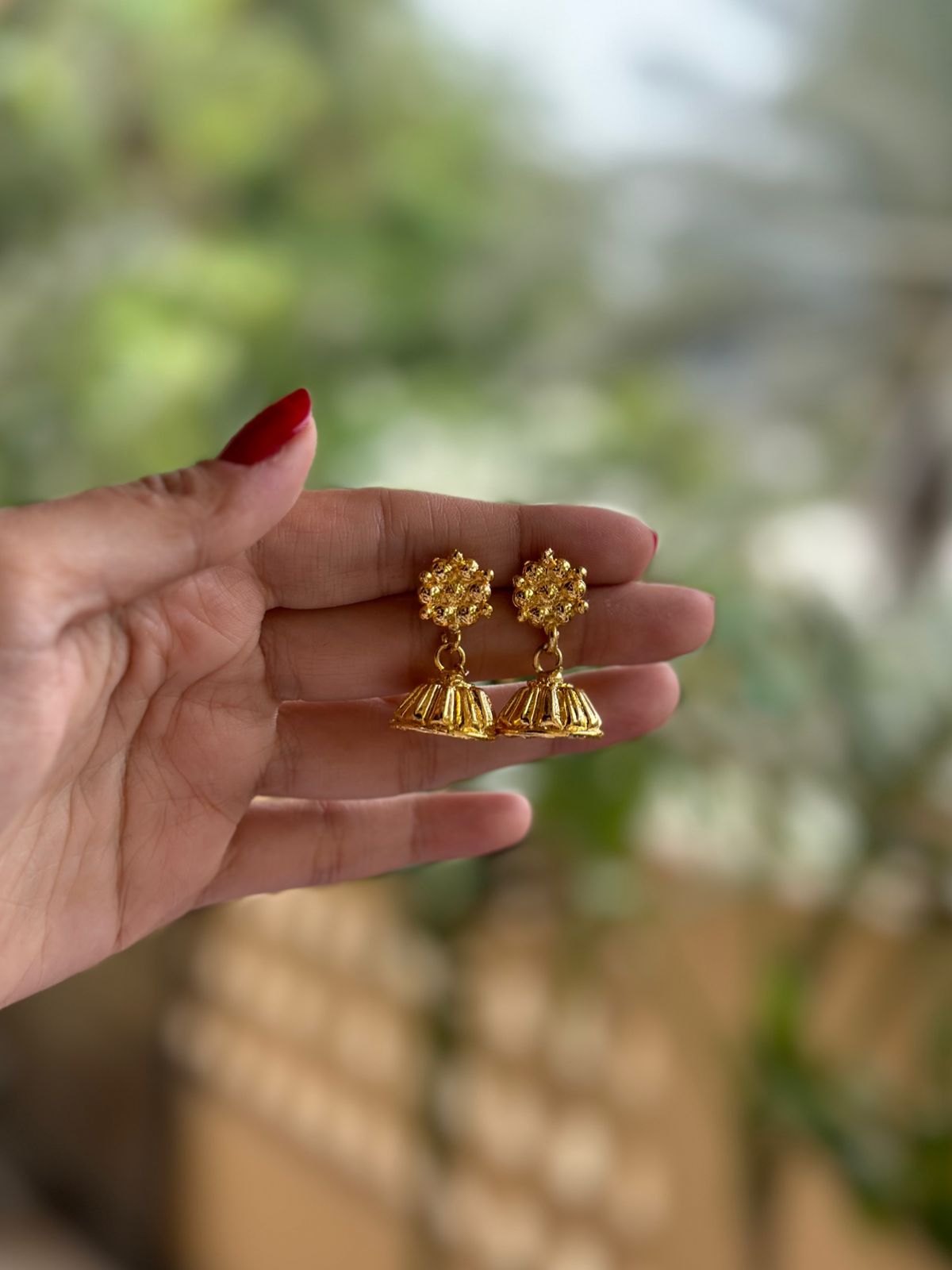 Gold plated Jhumke