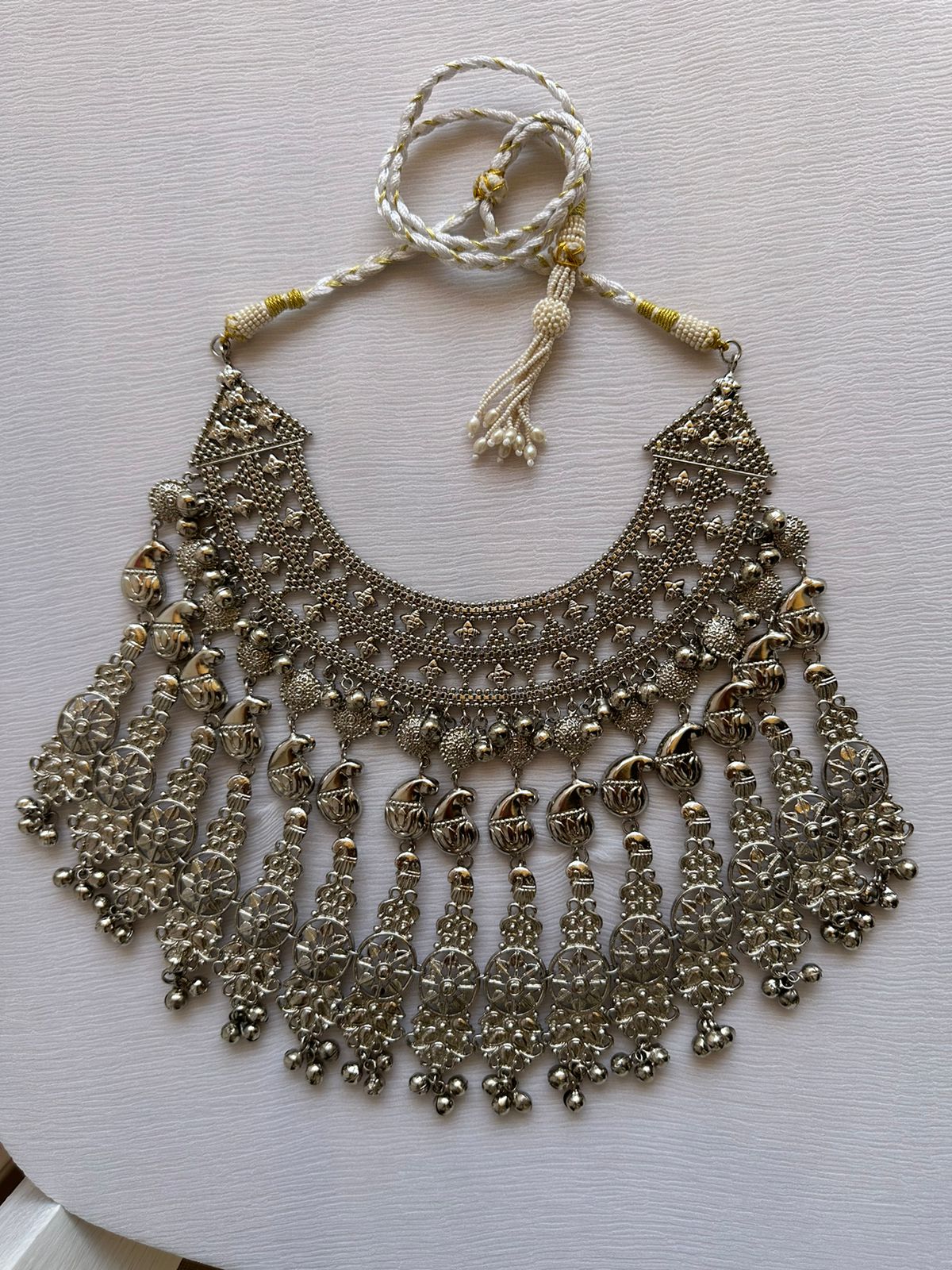 Silver Plated Paisley Choker