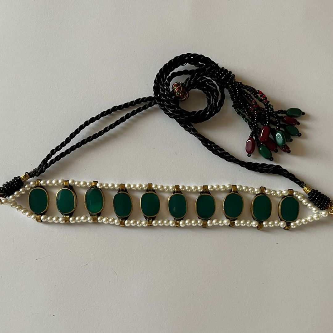 Emerald X Pearl Choker
