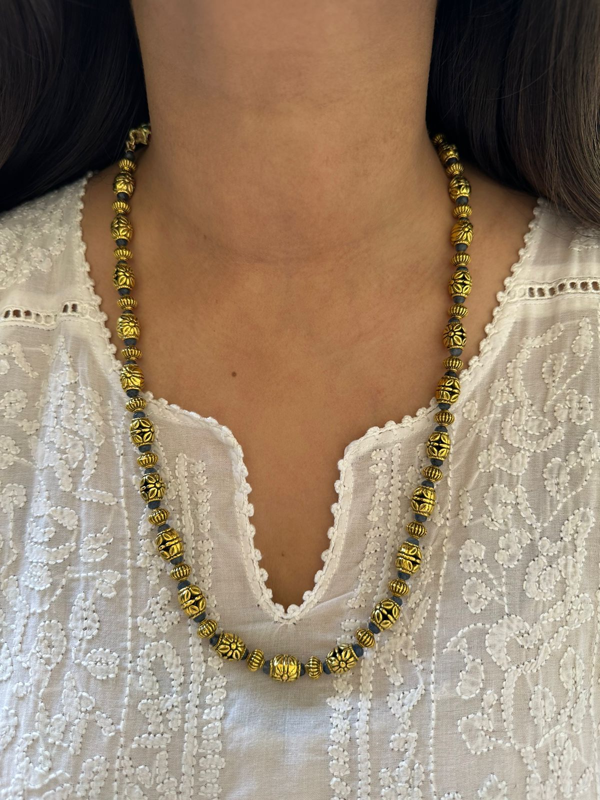 Blue Sapphire gold Matar Mala