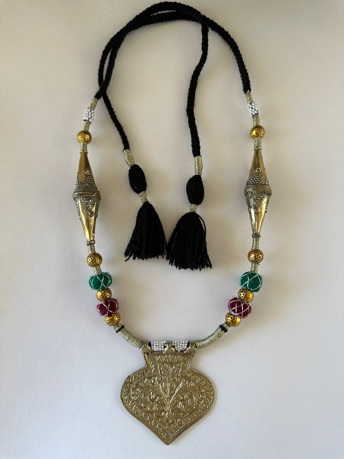 Vintage Handmade Afghan Ball Mala