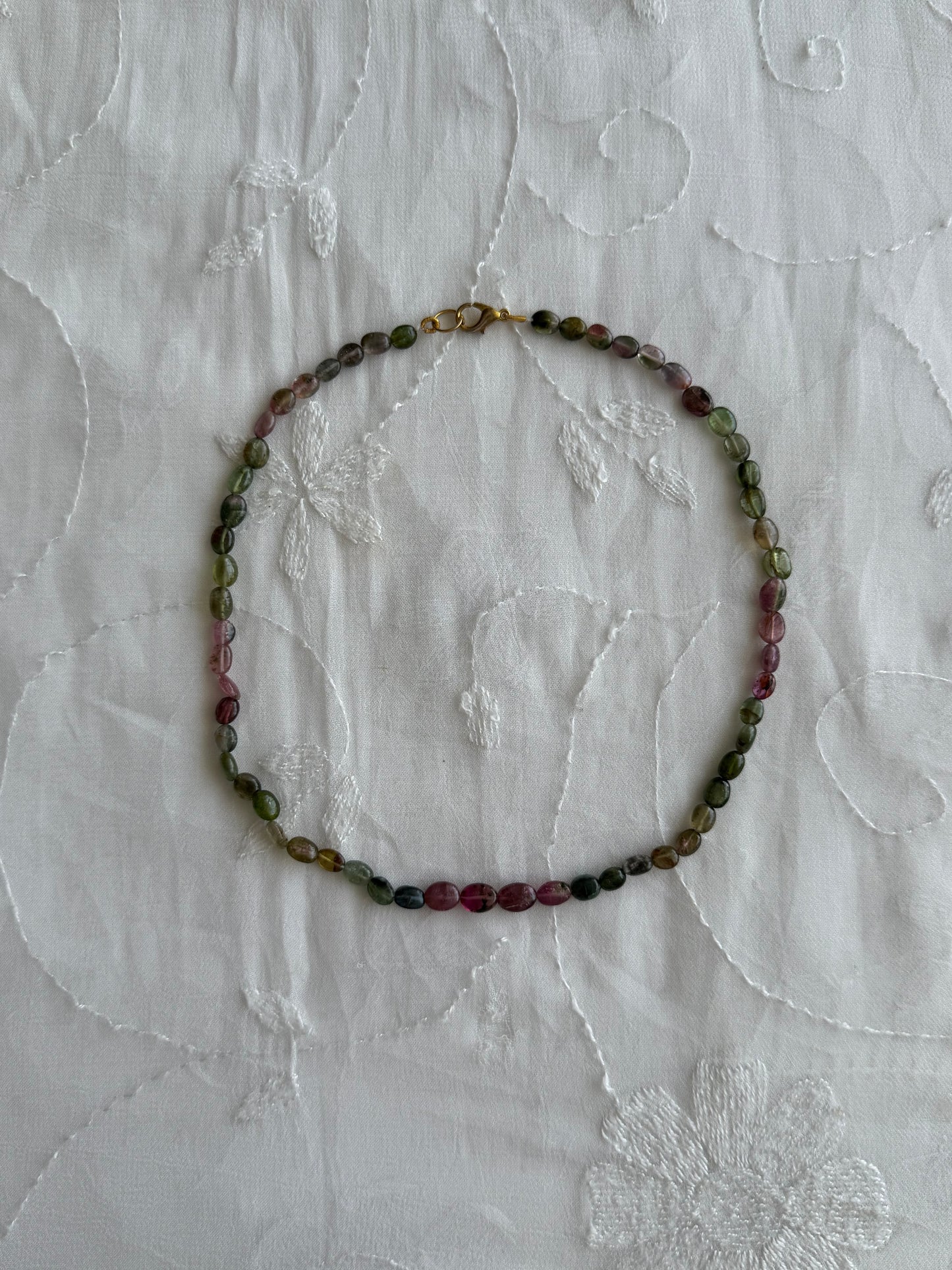 Real Stone Tourmaline Choker