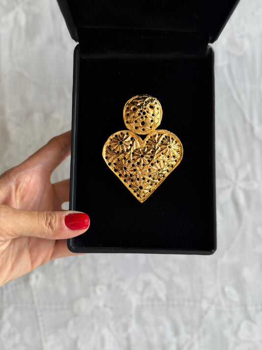 Gold Plated Pan Hairclip (SINGLE PIECE)