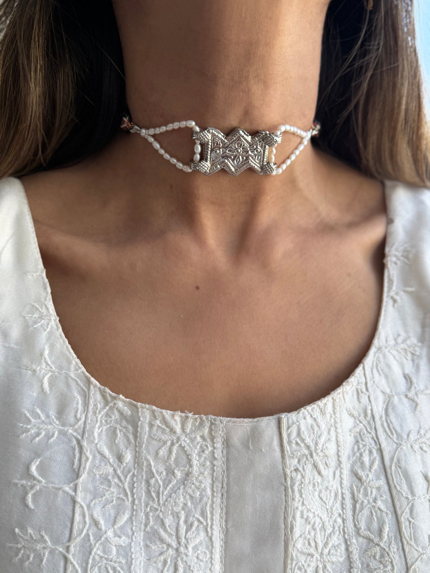 Silver Plated Kohistani Choker