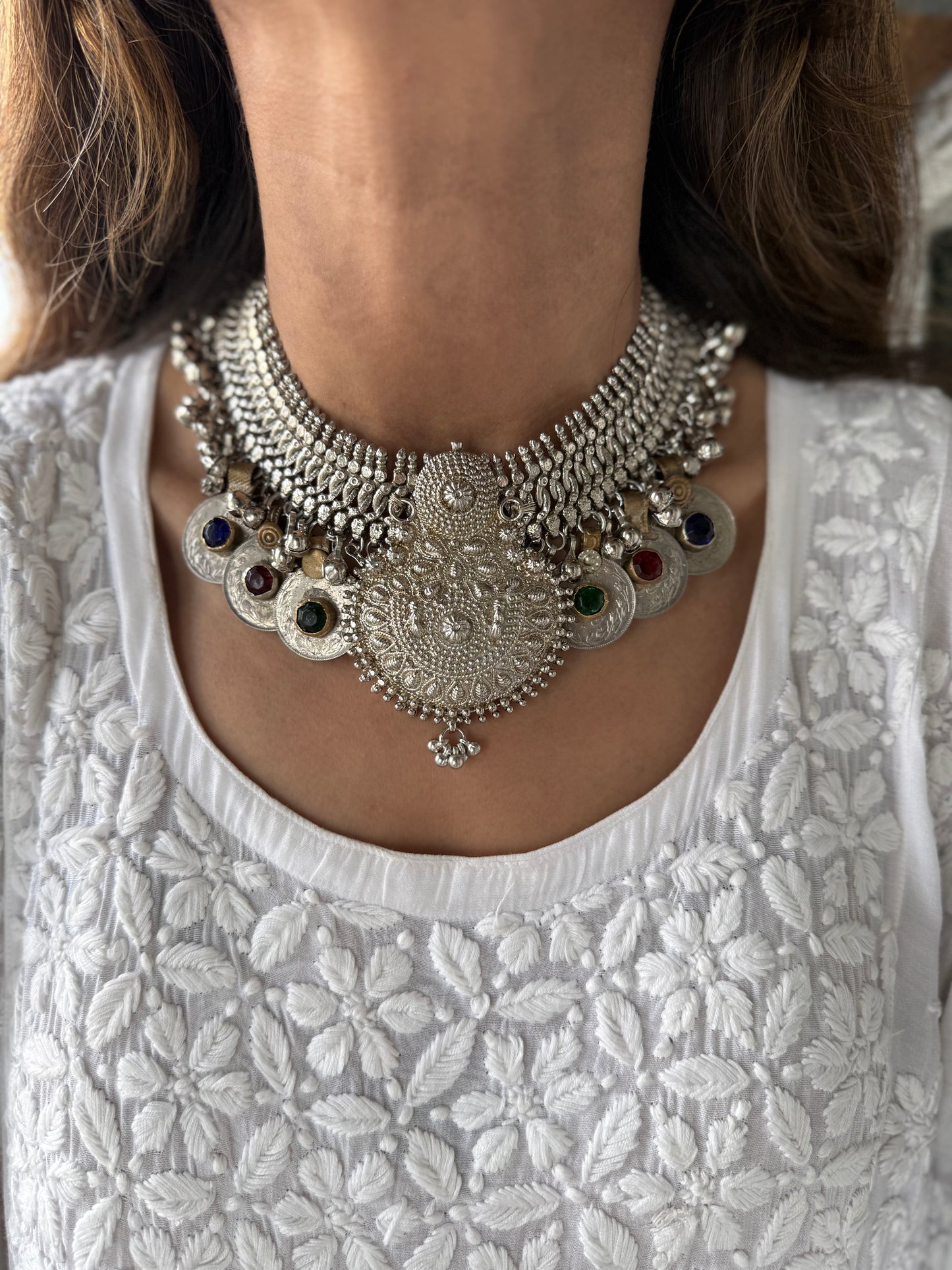 Silver plated Hybrid Choker