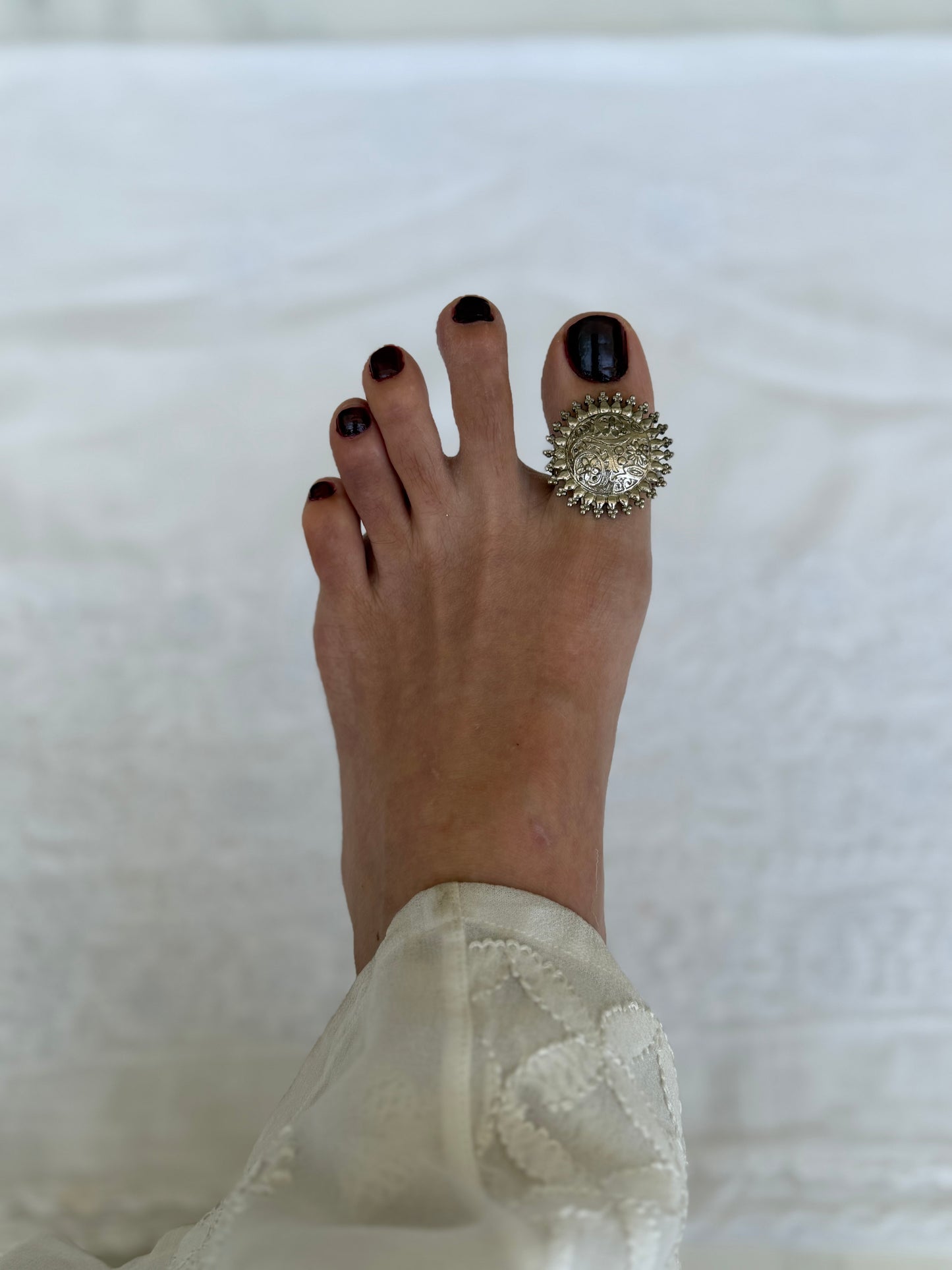 Silver Plated Toe Ring