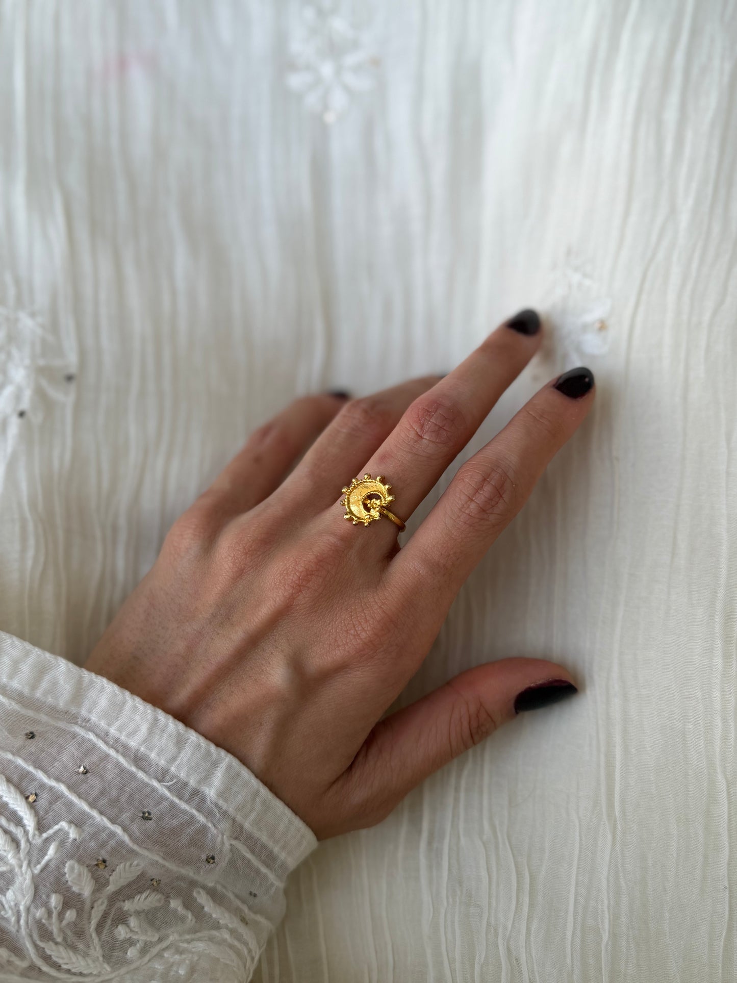 Gold Plated Chandtara Ring