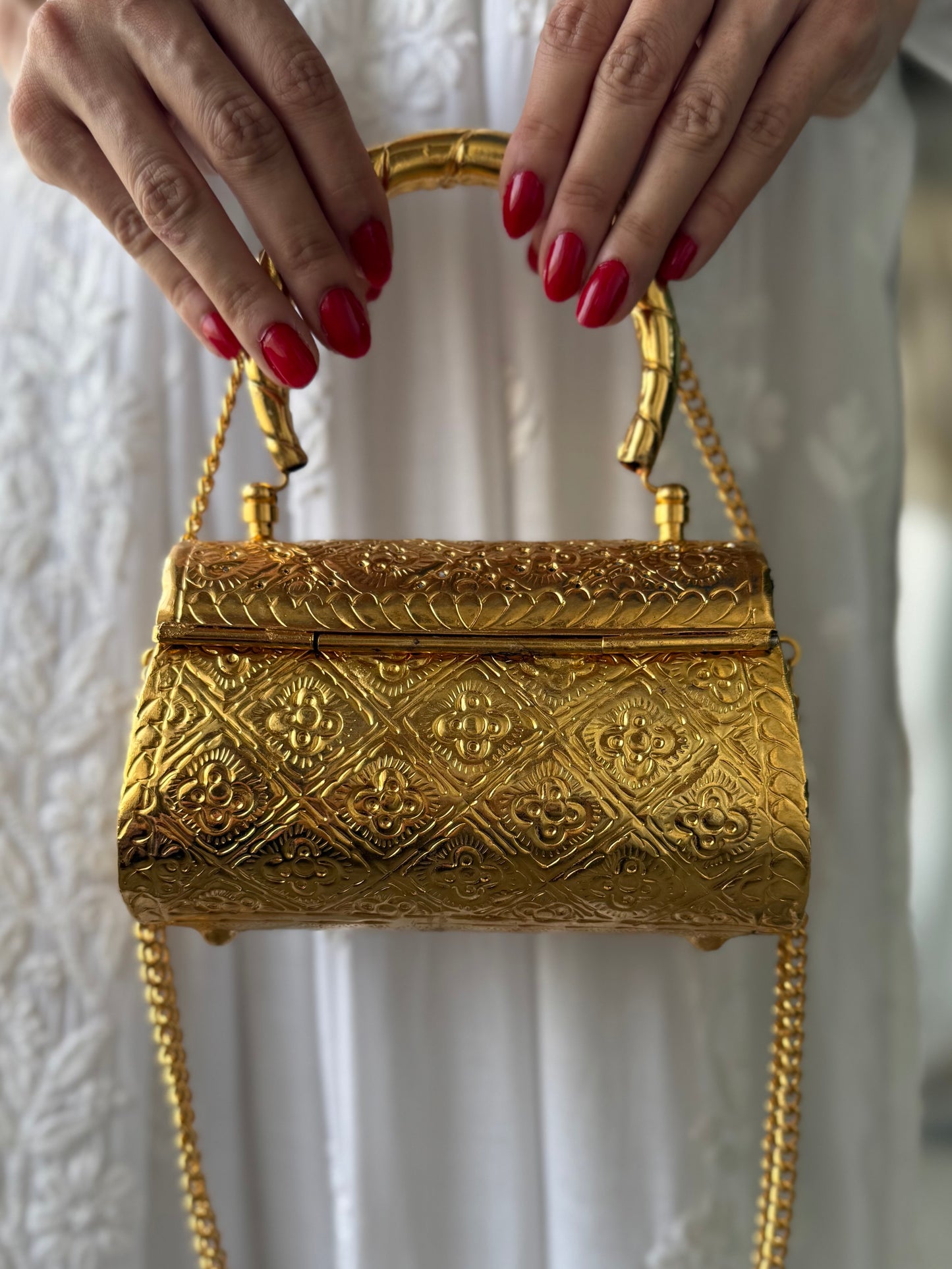 Gold Plated Metal Clutch