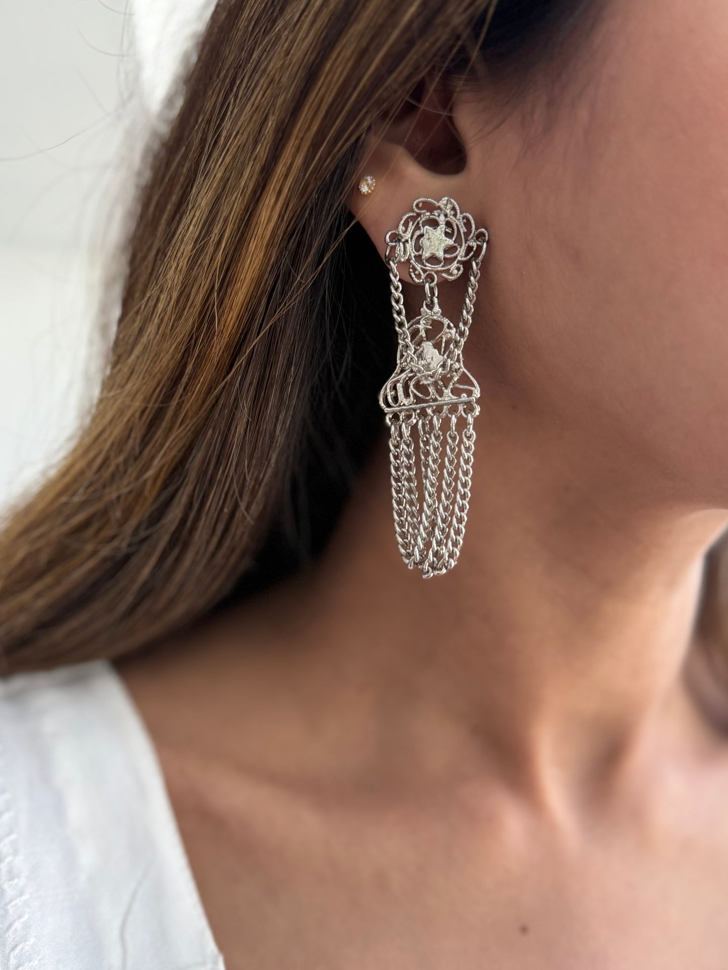 Silver Plated Minimal Earrings
