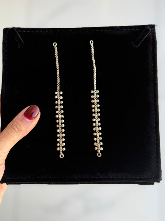 Silver Plated Mehnaz Saharas (pair)