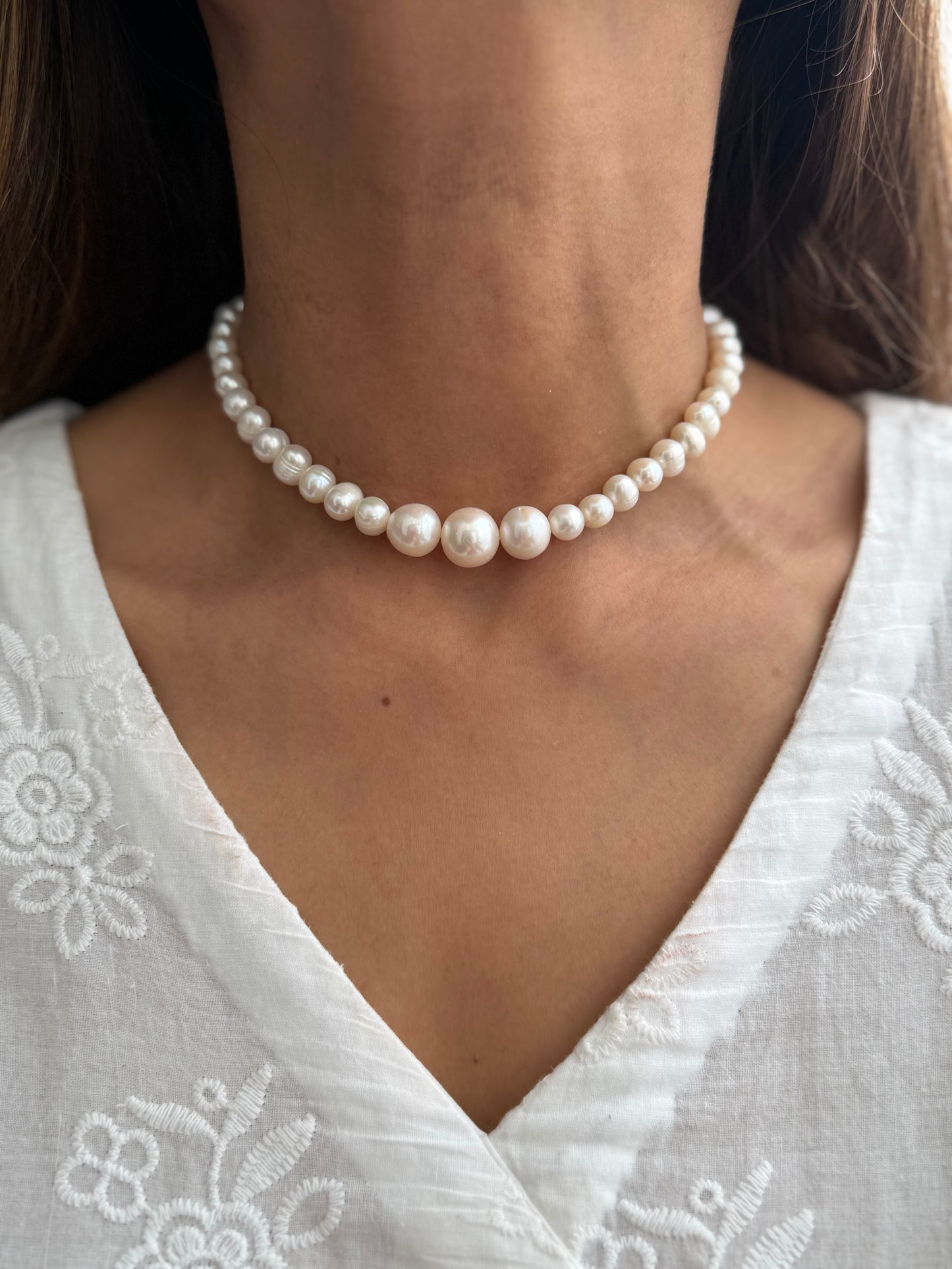 Real Fresh Water Pearl Choker