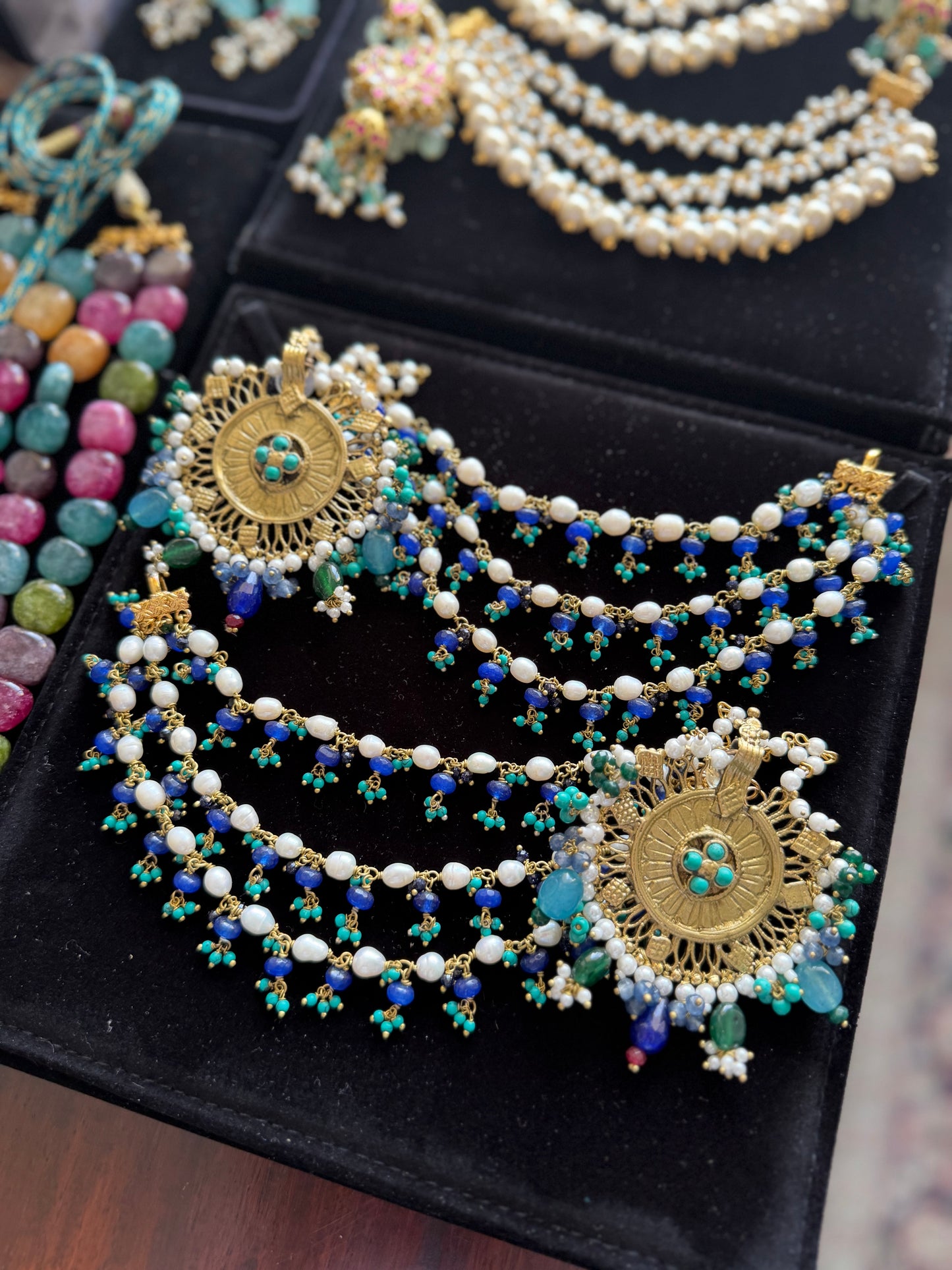 Gold Plated Saharey with Earrings
