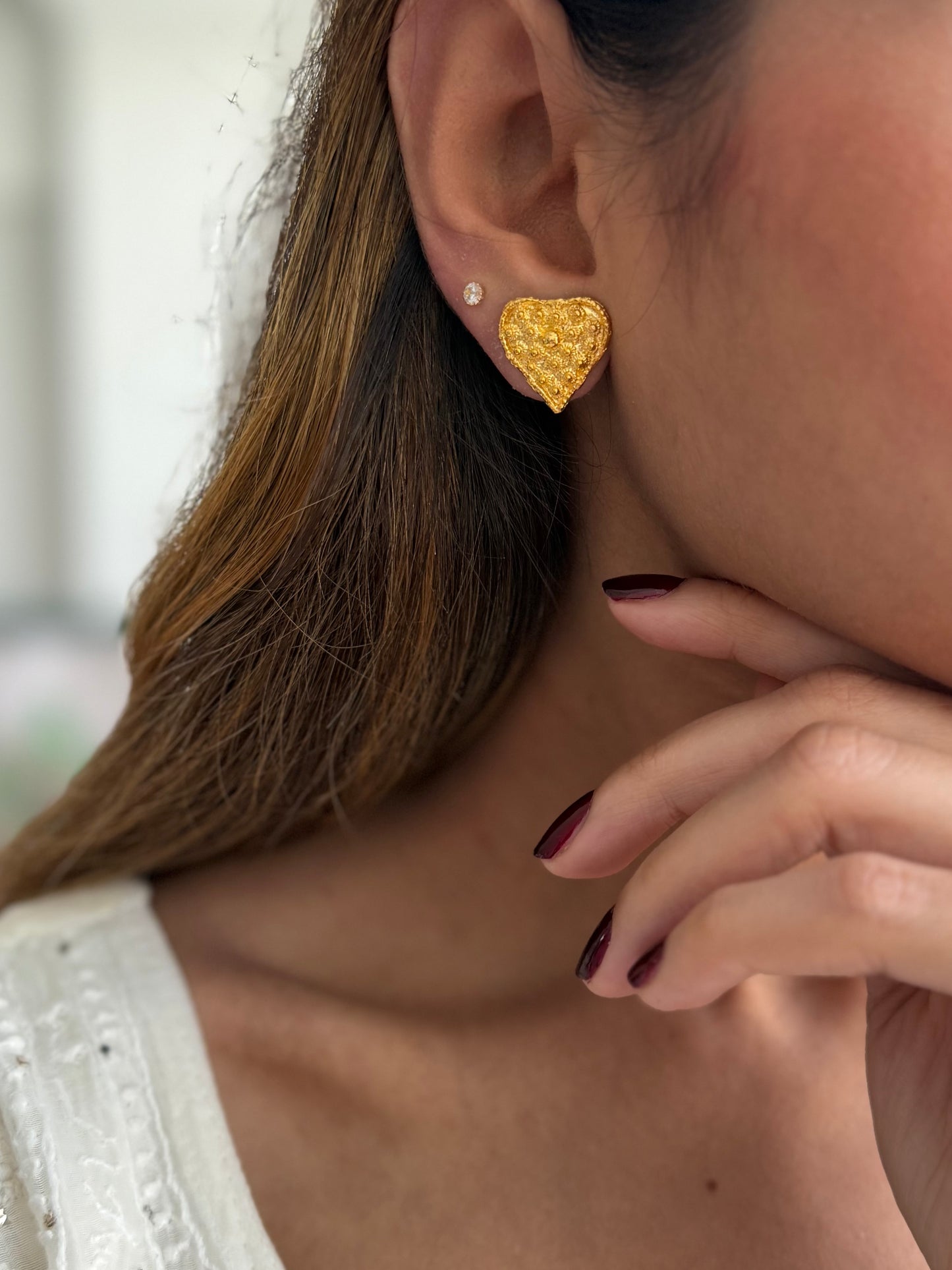 Gold Plated Pan Studs