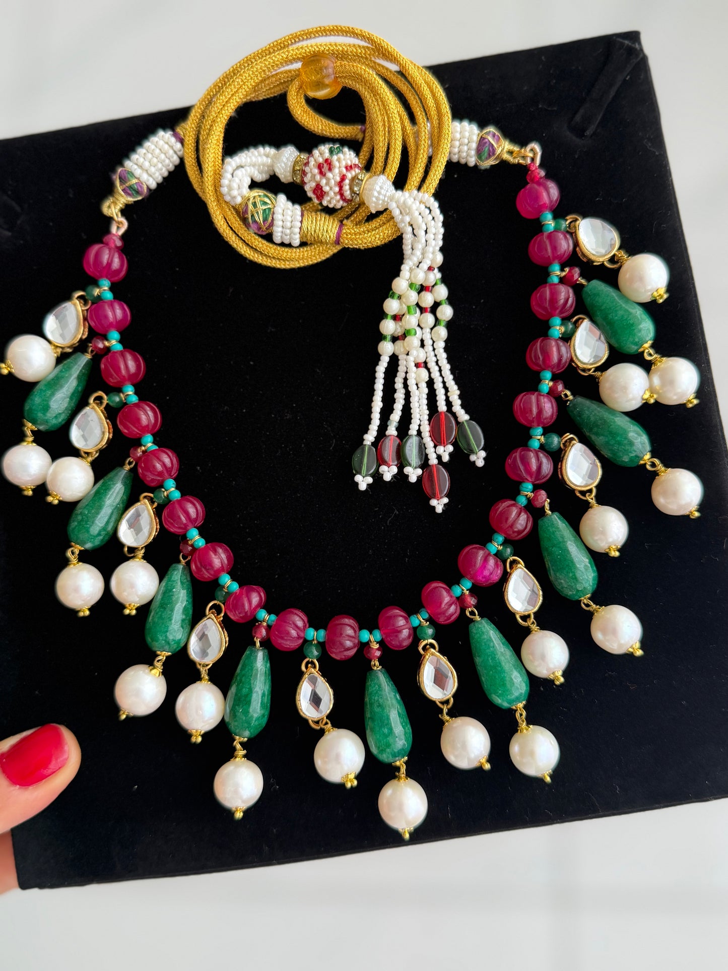 Gold Plated Kundan-e-Gul Choker