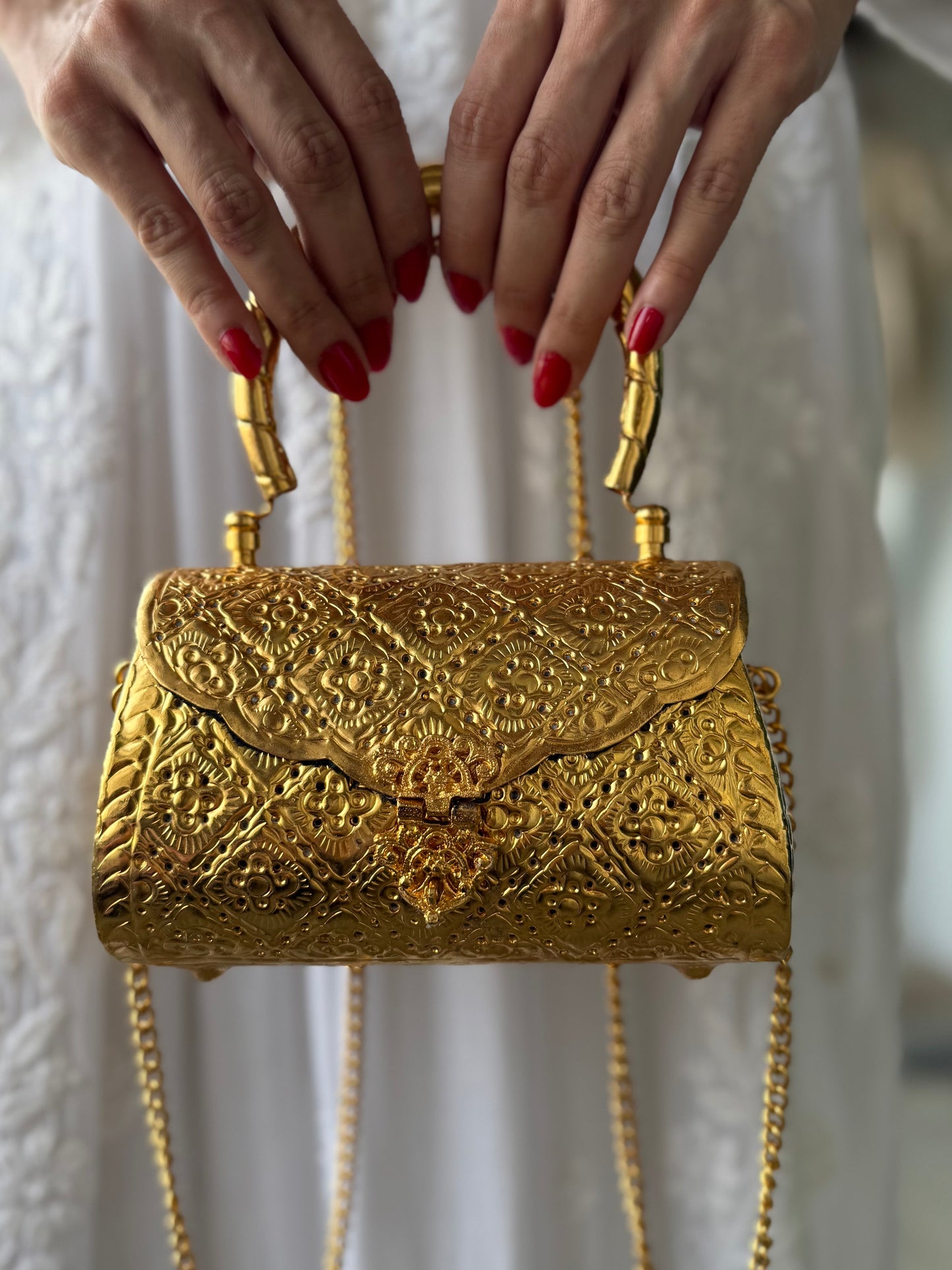 Gold Plated Metal Clutch