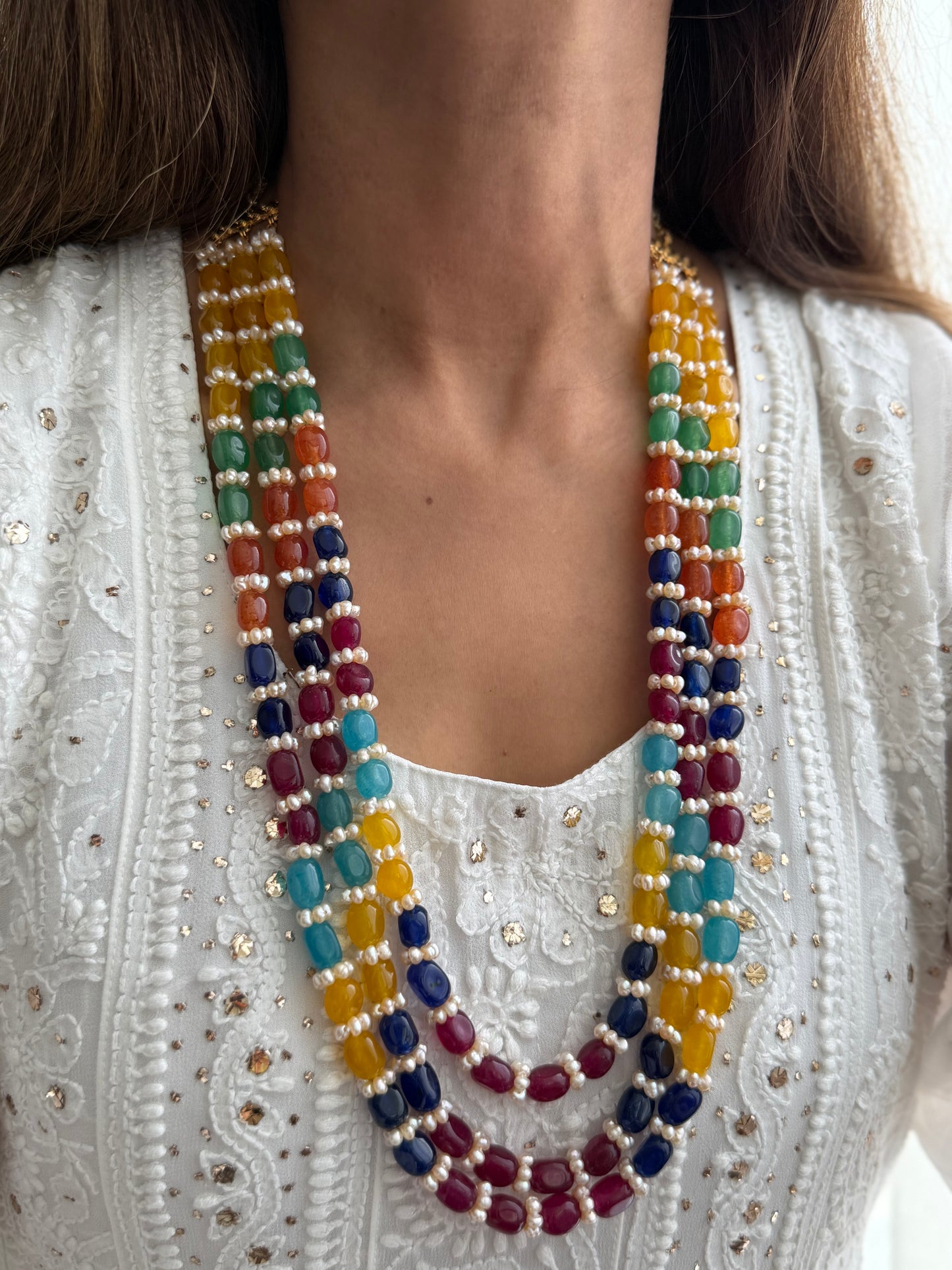 Real Pearl Basant Mala