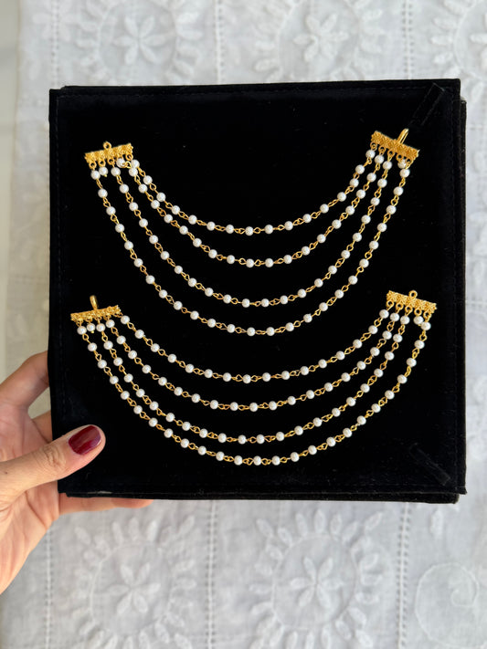 Gold Plated Pearl Saharey