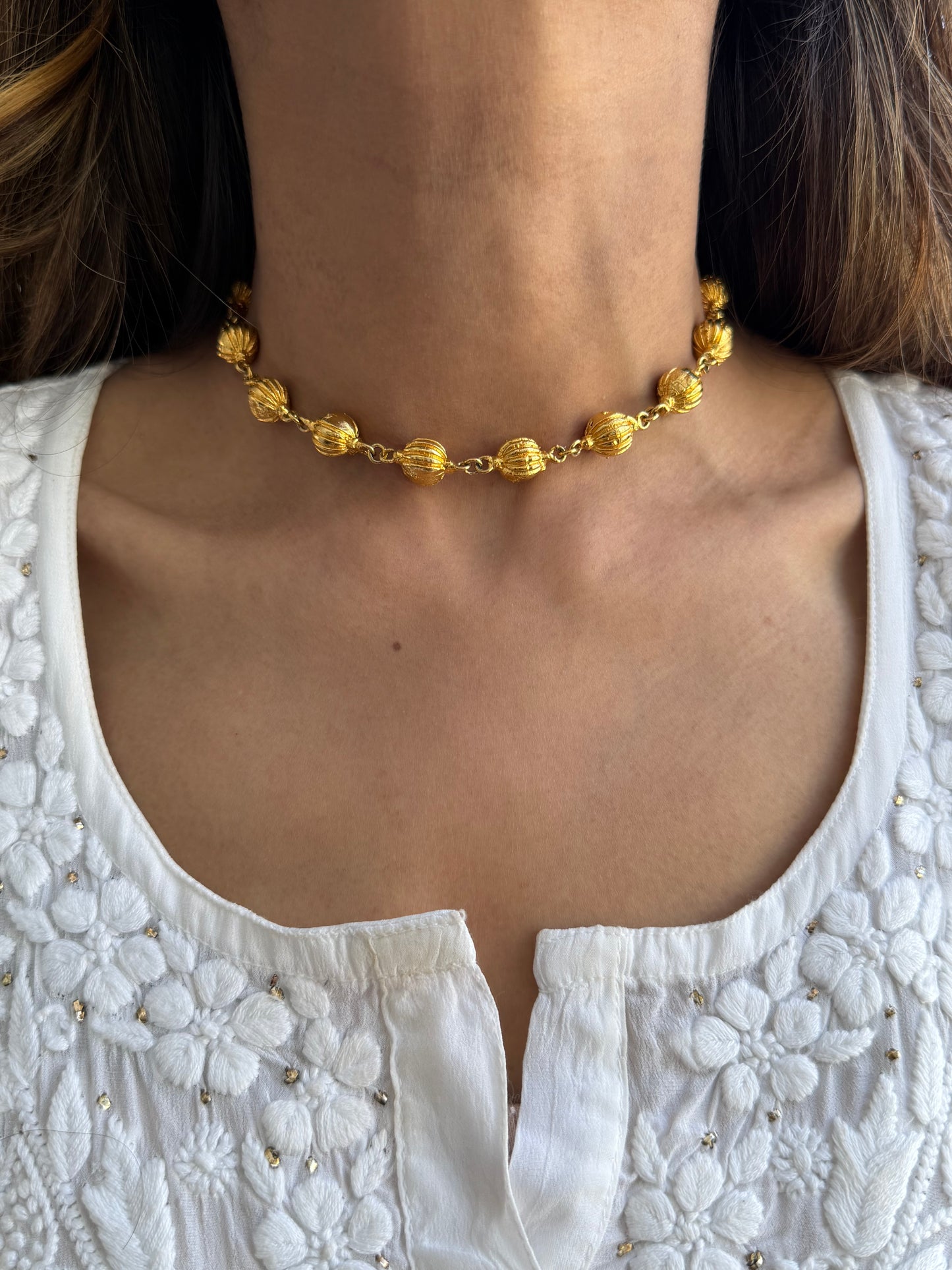 Gold Plated Matar choker