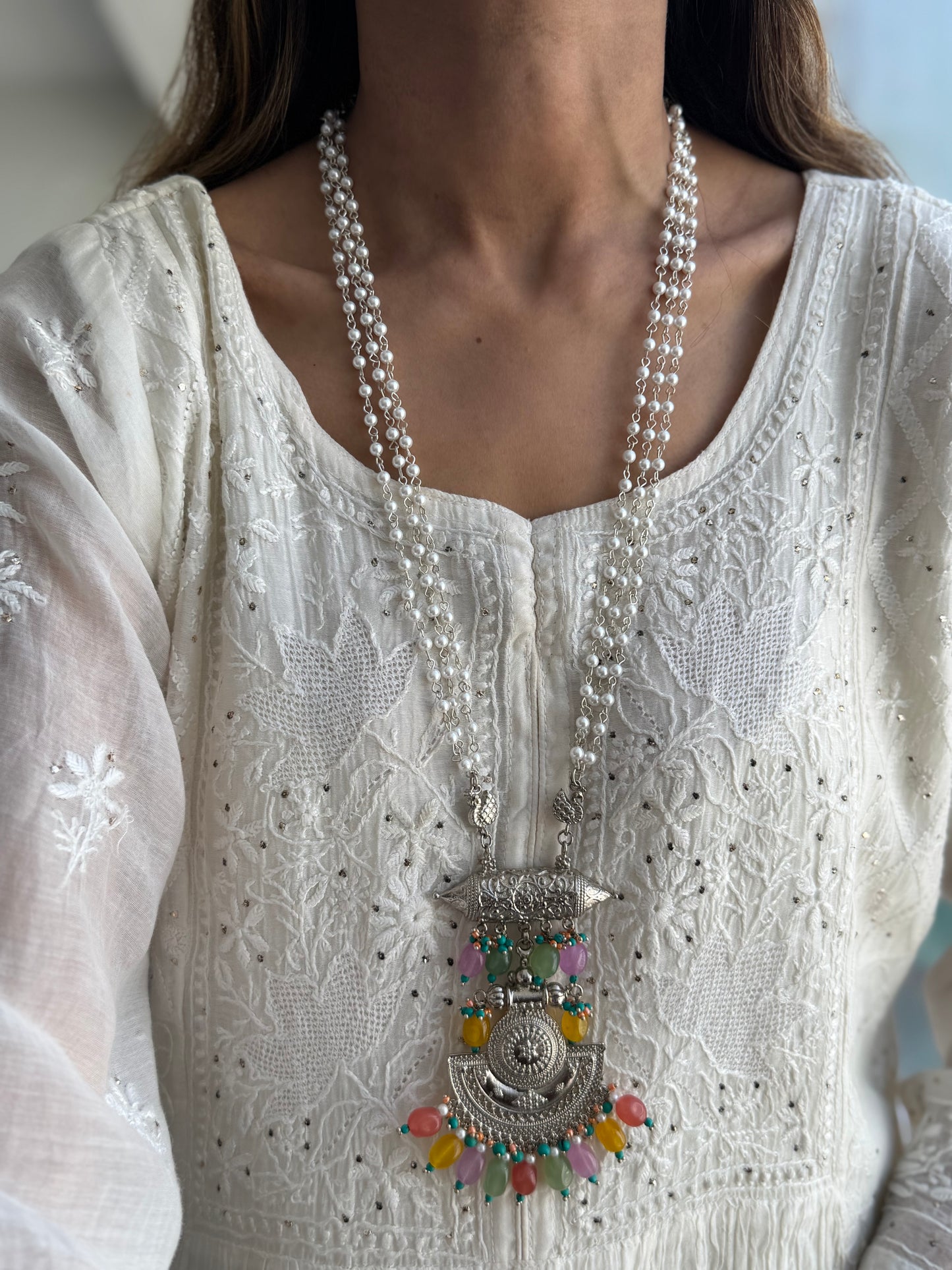 Quirky Colourful Swan Mala