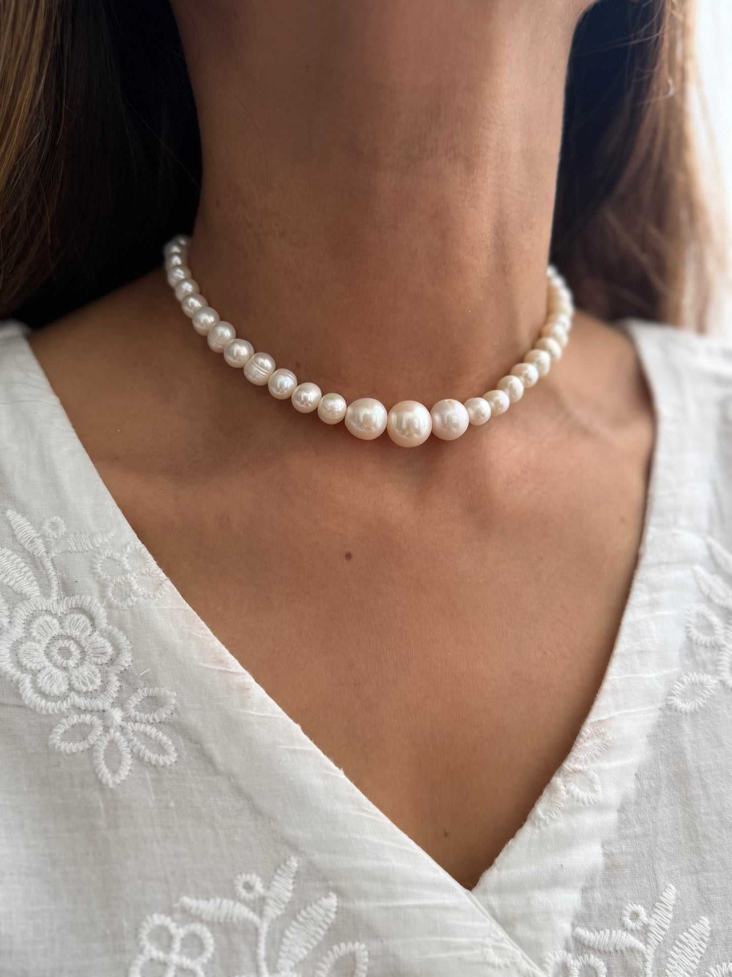 Real Fresh Water Pearl Choker