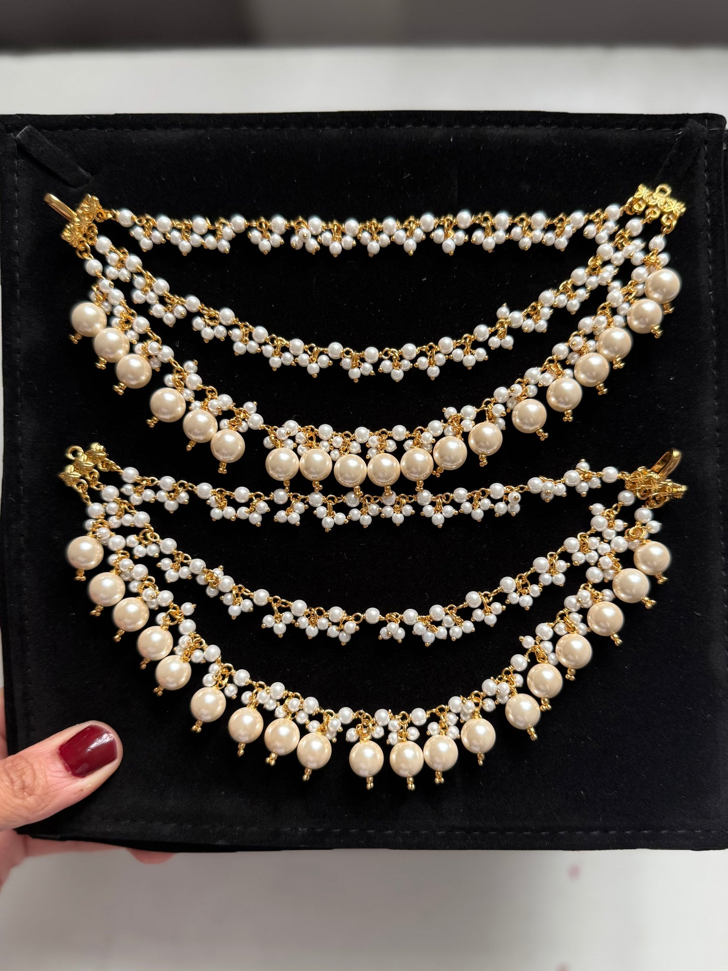 Gold Plated Pearl Sahare