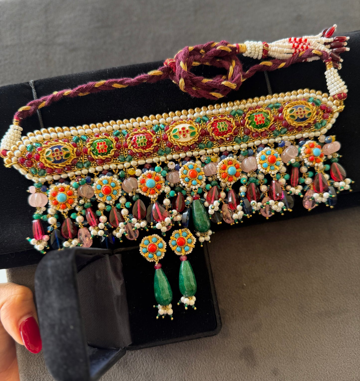 Noor-e-Meenakari set