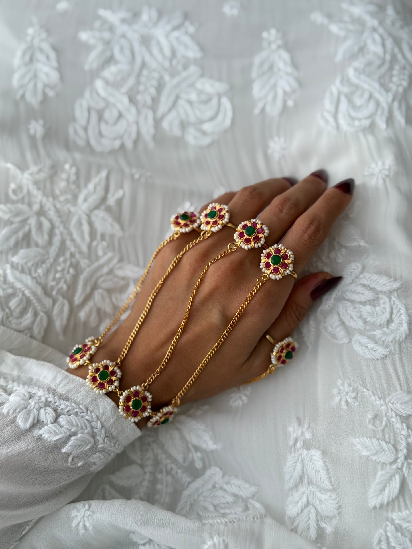 Gold Plated Meena panjgala