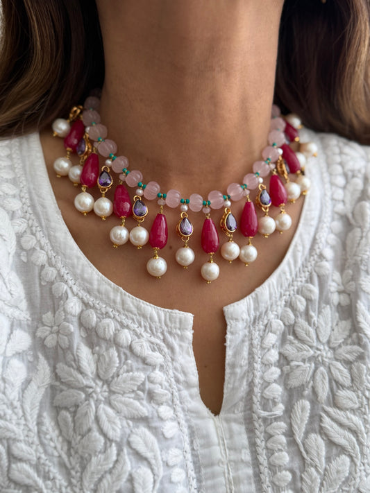 Gold plated Ruby Choker