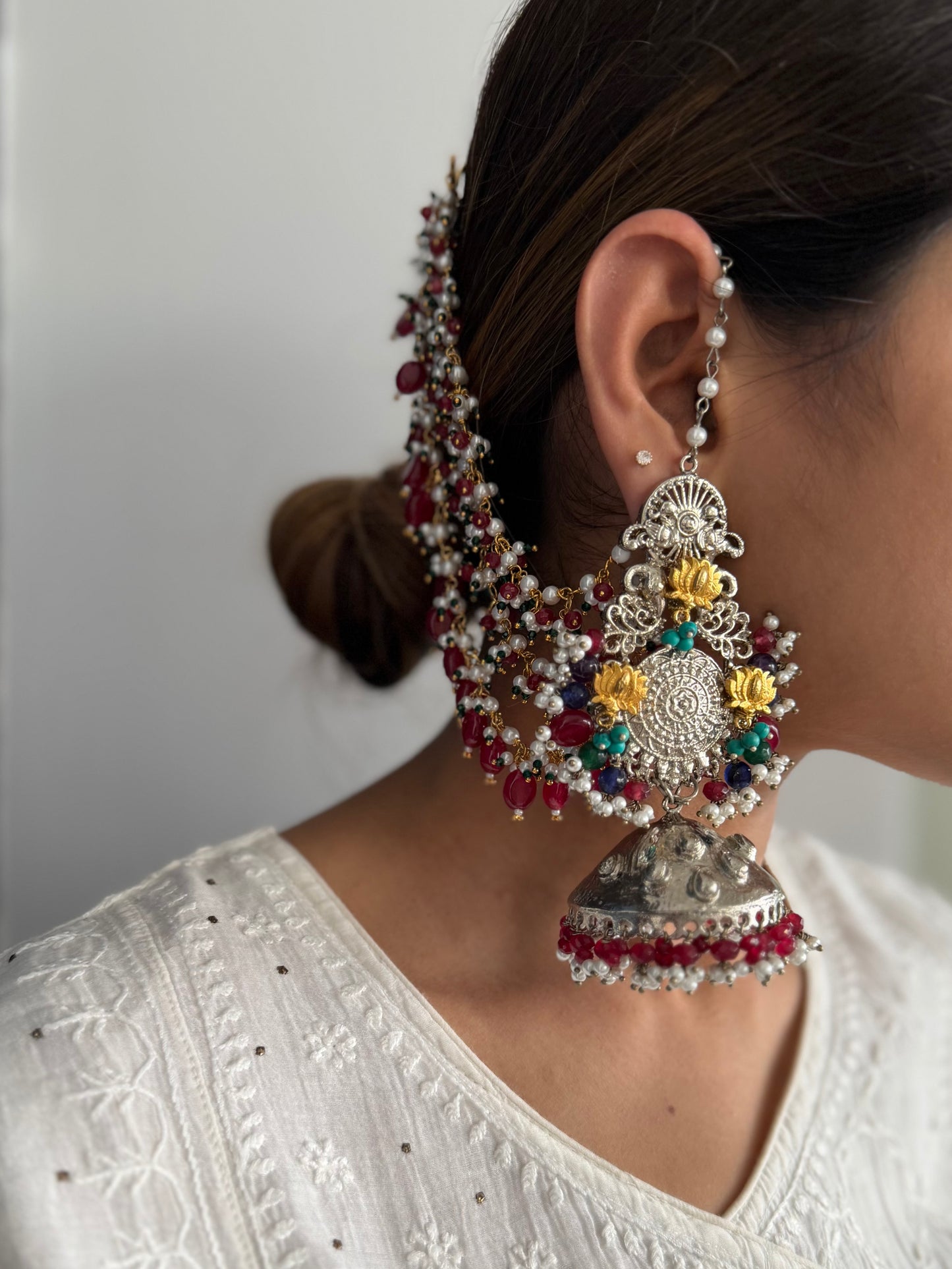 Gold Plated Saharey with jhumke