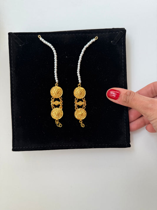 Gold Plated Bandhani Saharey