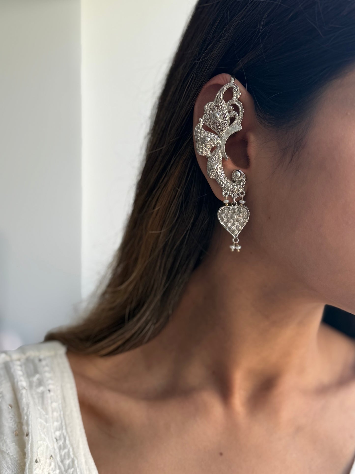 Silver Plated Dilber Earcuffs