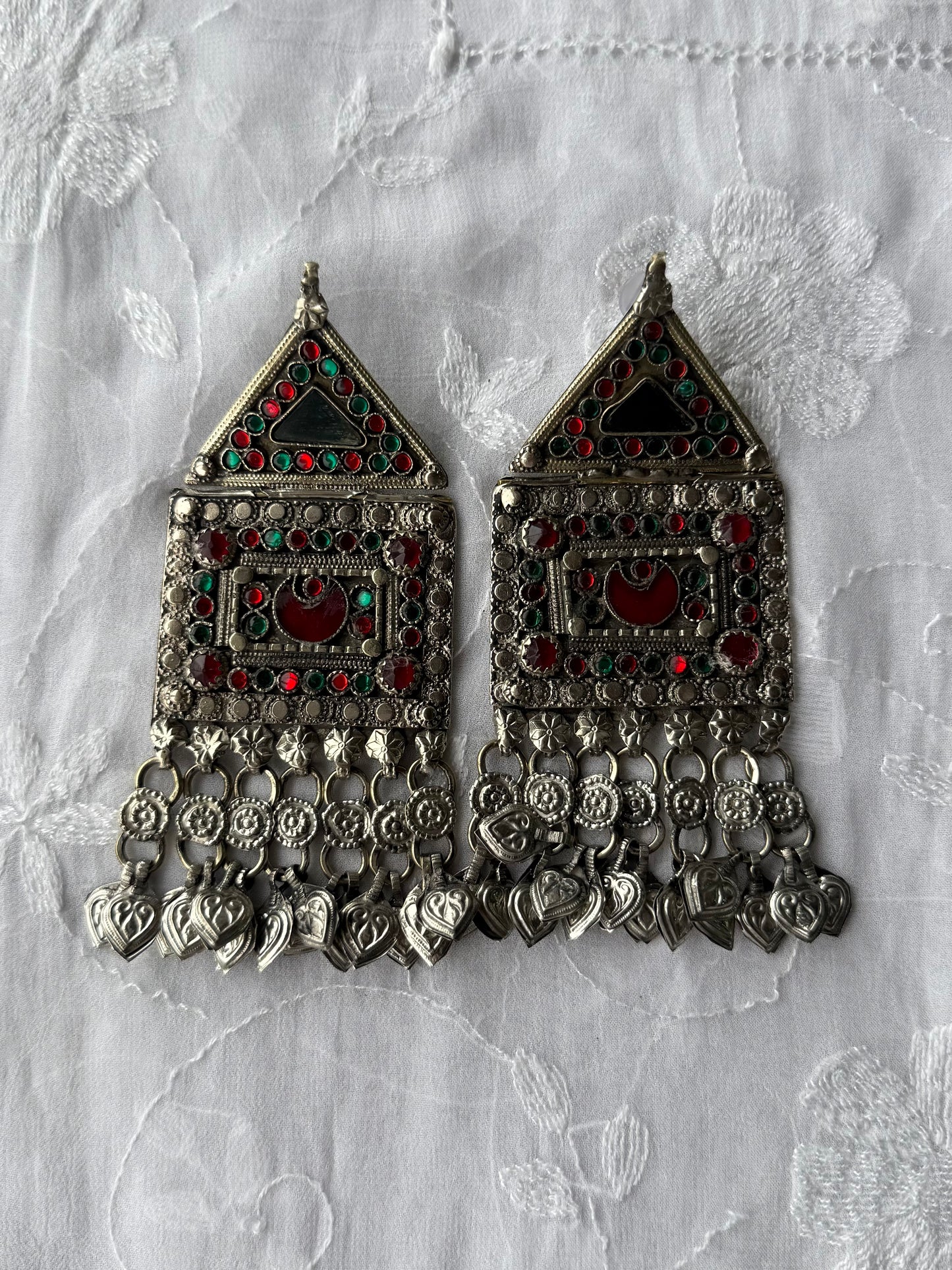Vintage Afghan Oversized Earrings