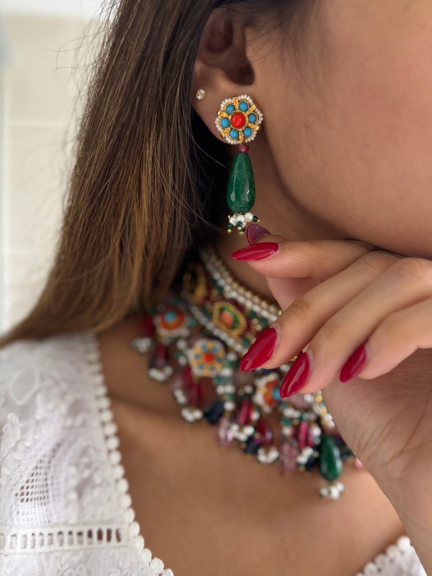 Noor-e-Meenakari set