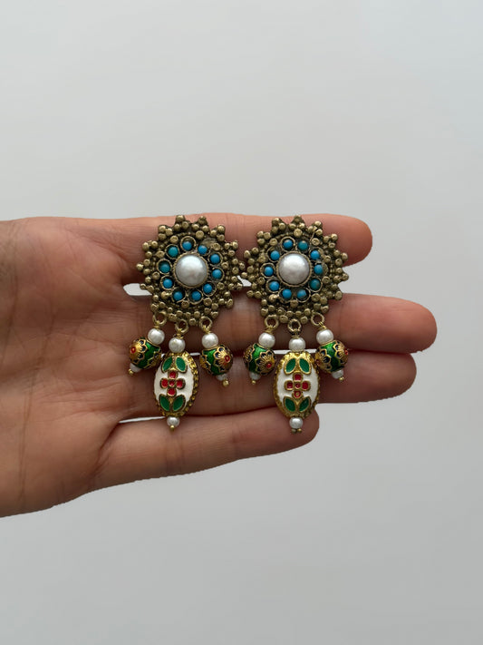 Feroza Afghan x Meena Earrings