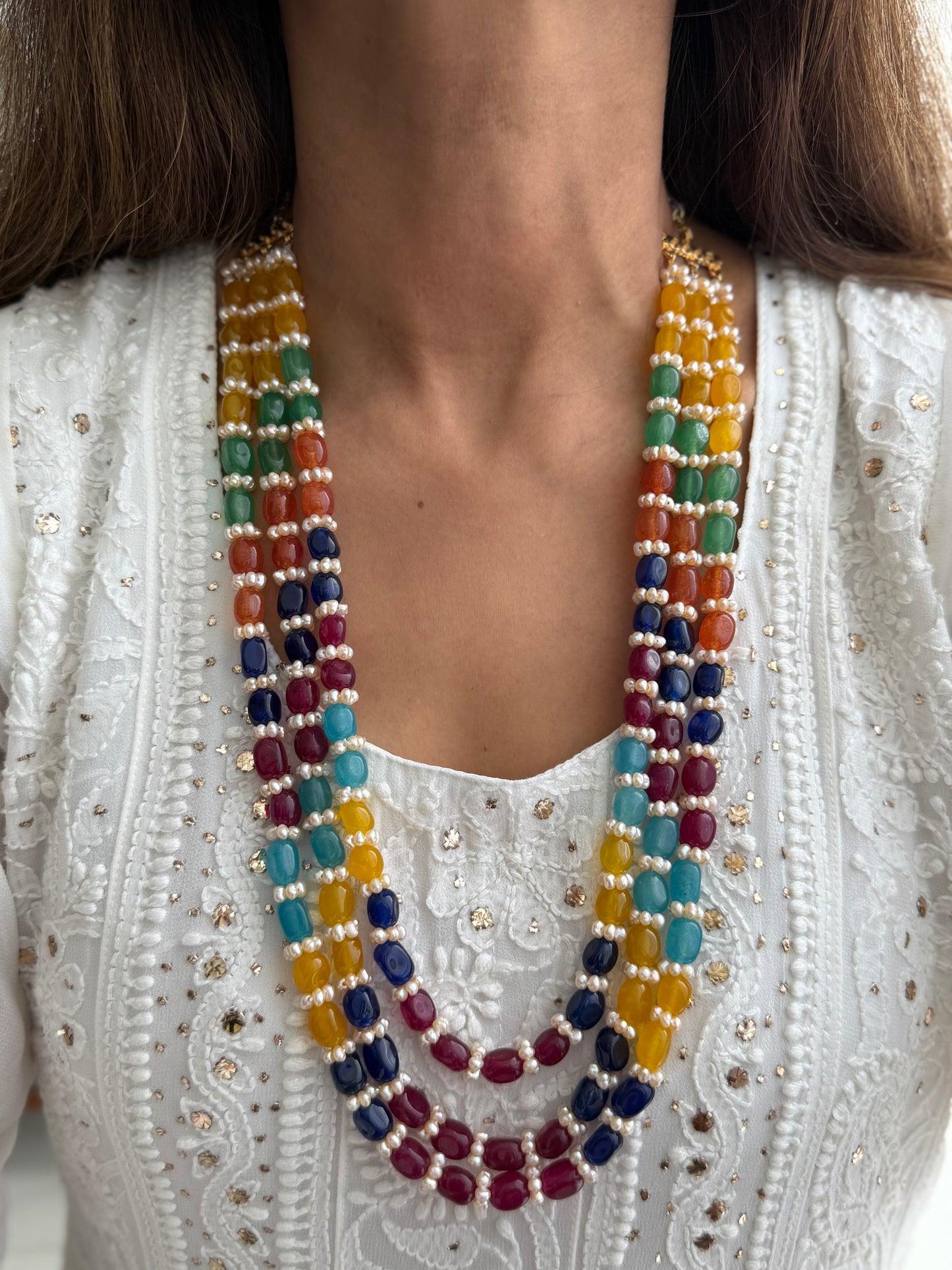Real Pearl Basant Mala