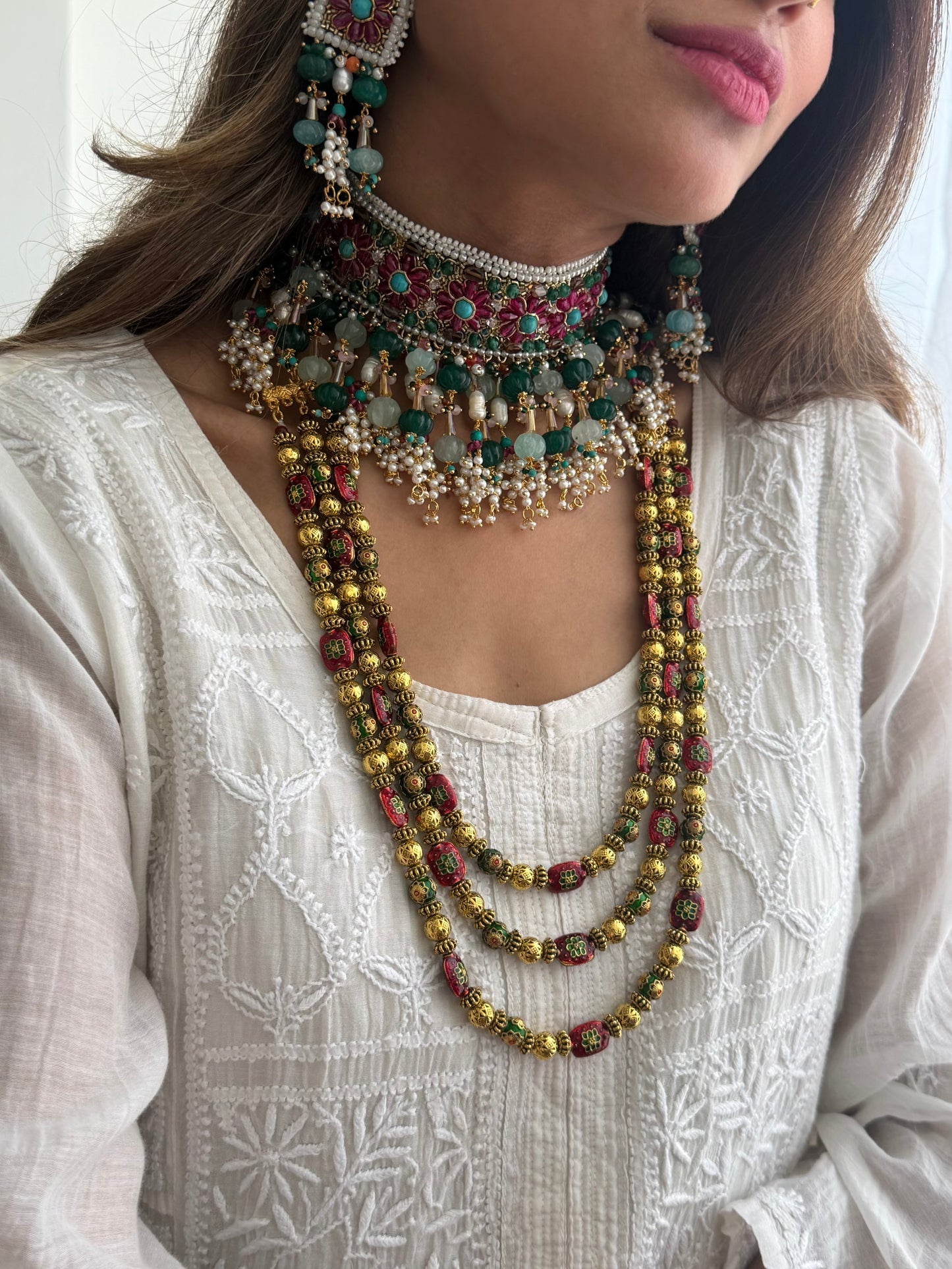 Indian Meena Matar Mala