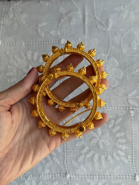 Gold Plated matar Kadey (pair)