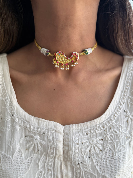 Gold Plated Fish Choker