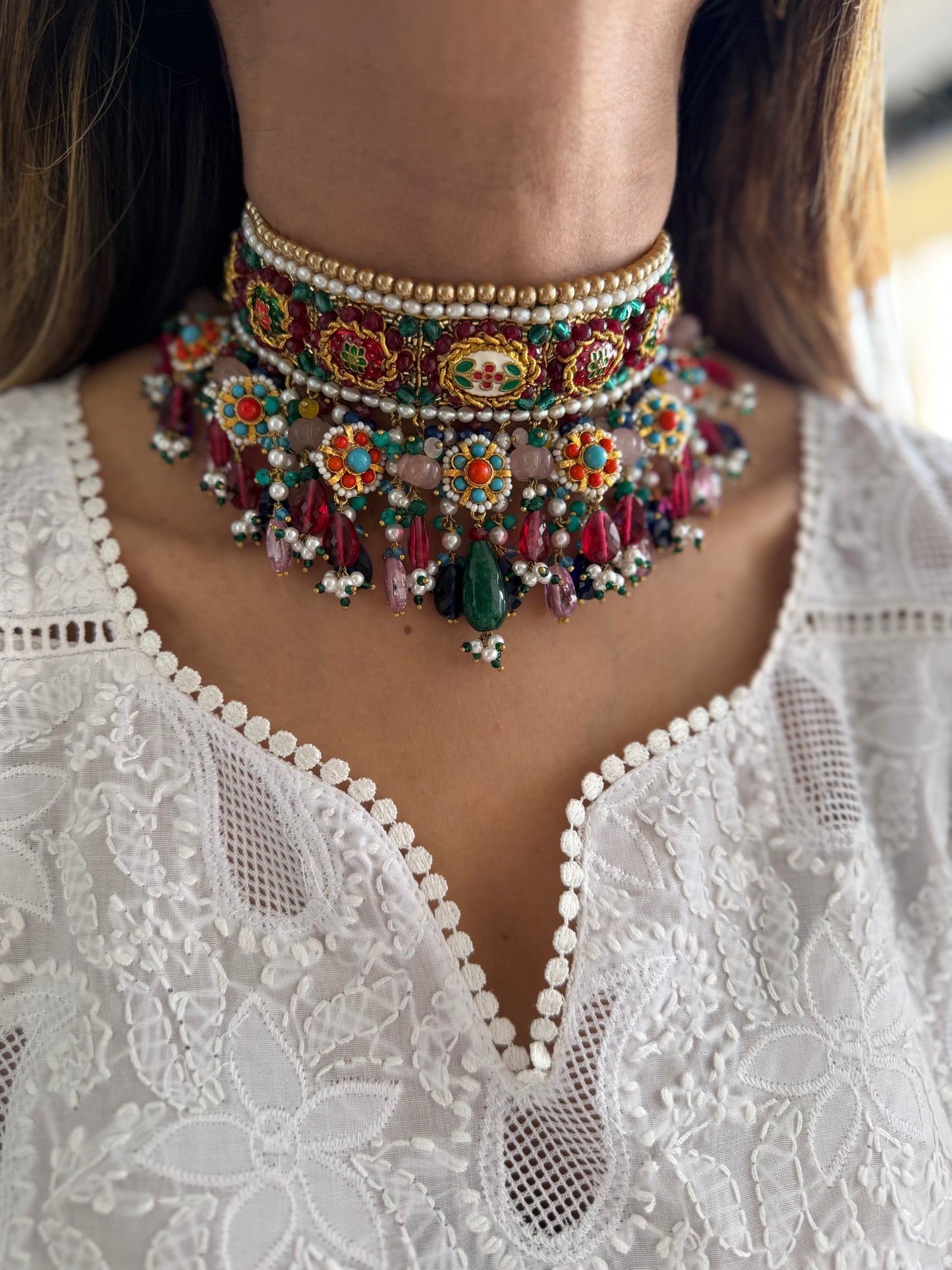 Noor-e-Meenakari set