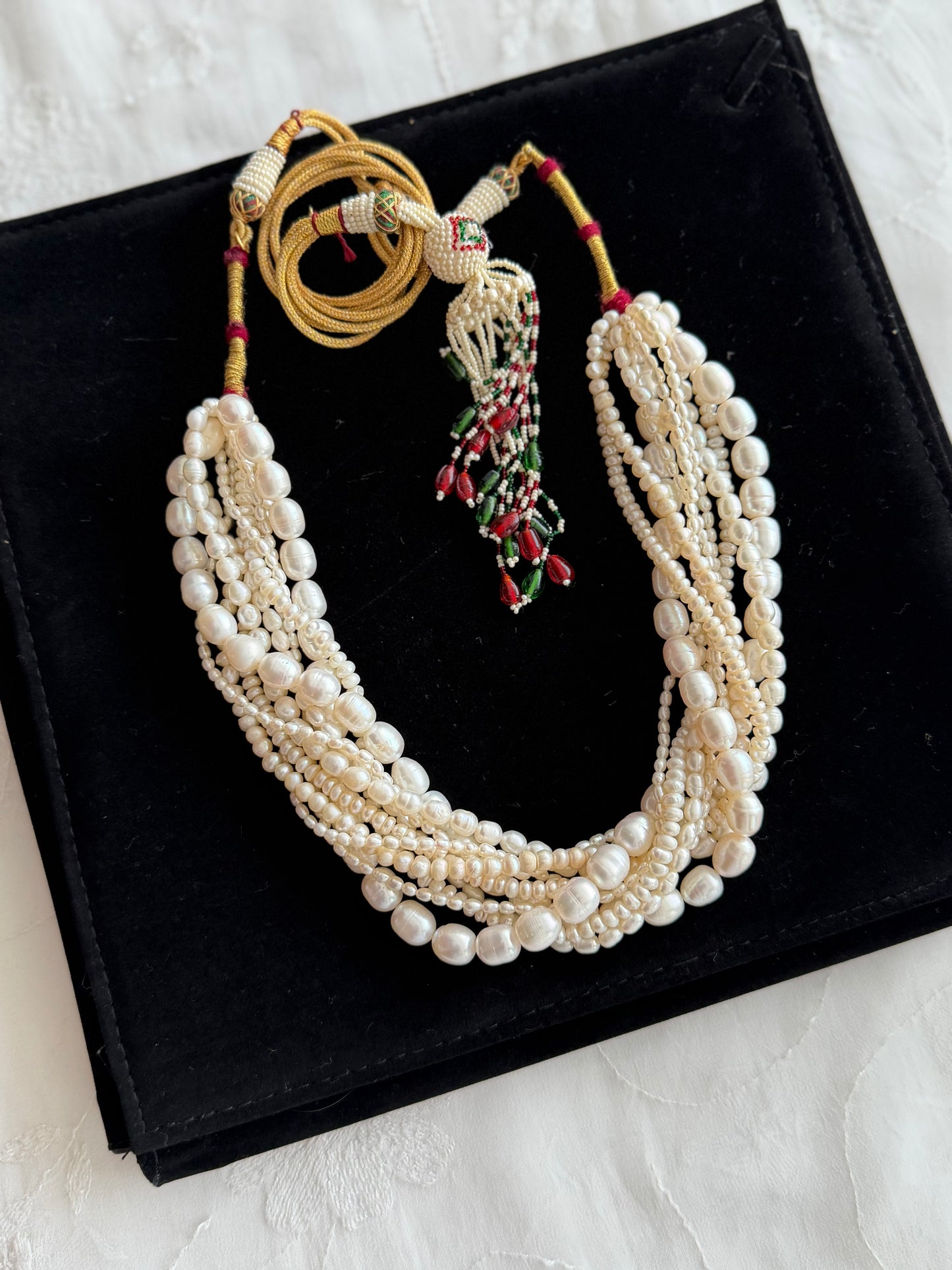 Twisted Real Pearl Mala | New